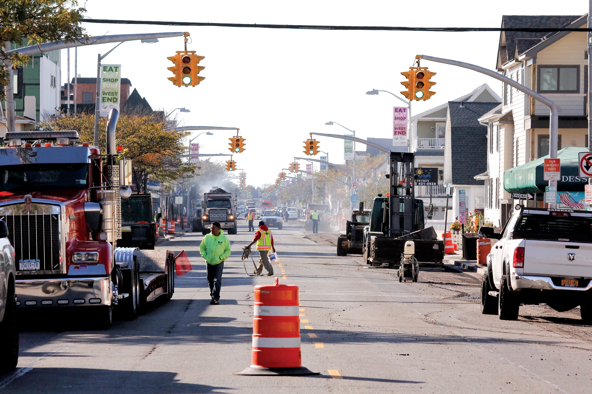 Christina Daly/Herald 
West Beech Street was closed last week for overlay work, just one of several streets in the city that are being repaved.