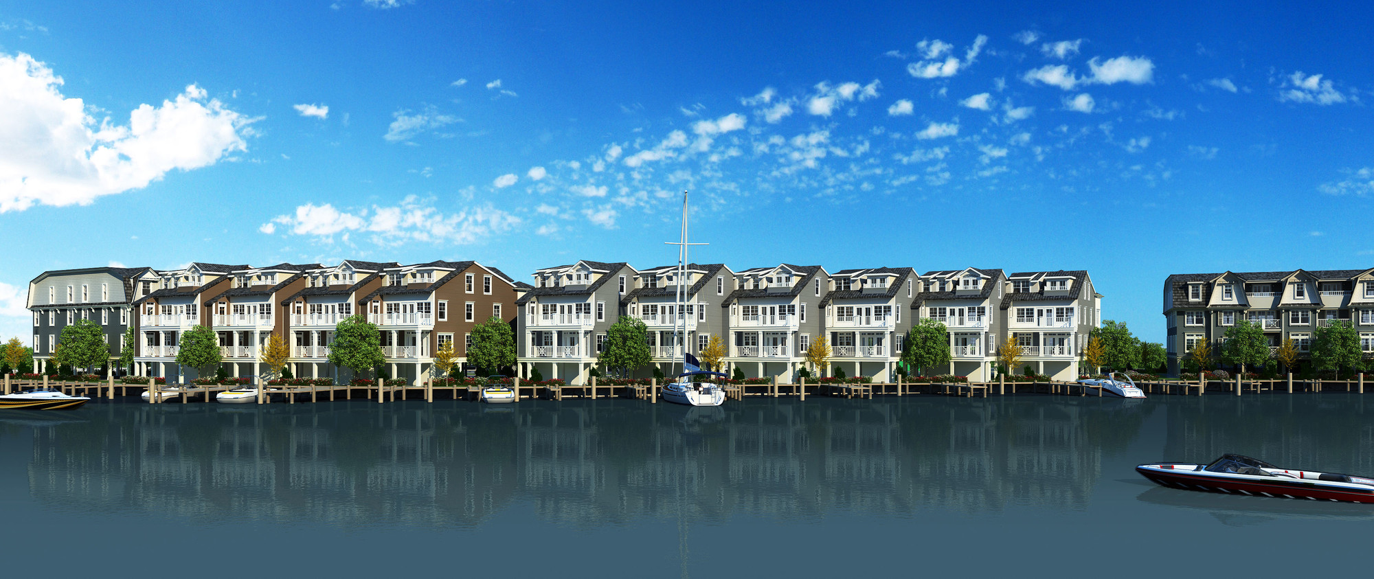 An artist’s rendering of the Marina Pointe East Rockaway Condominiums, expected to be completed in 2017.