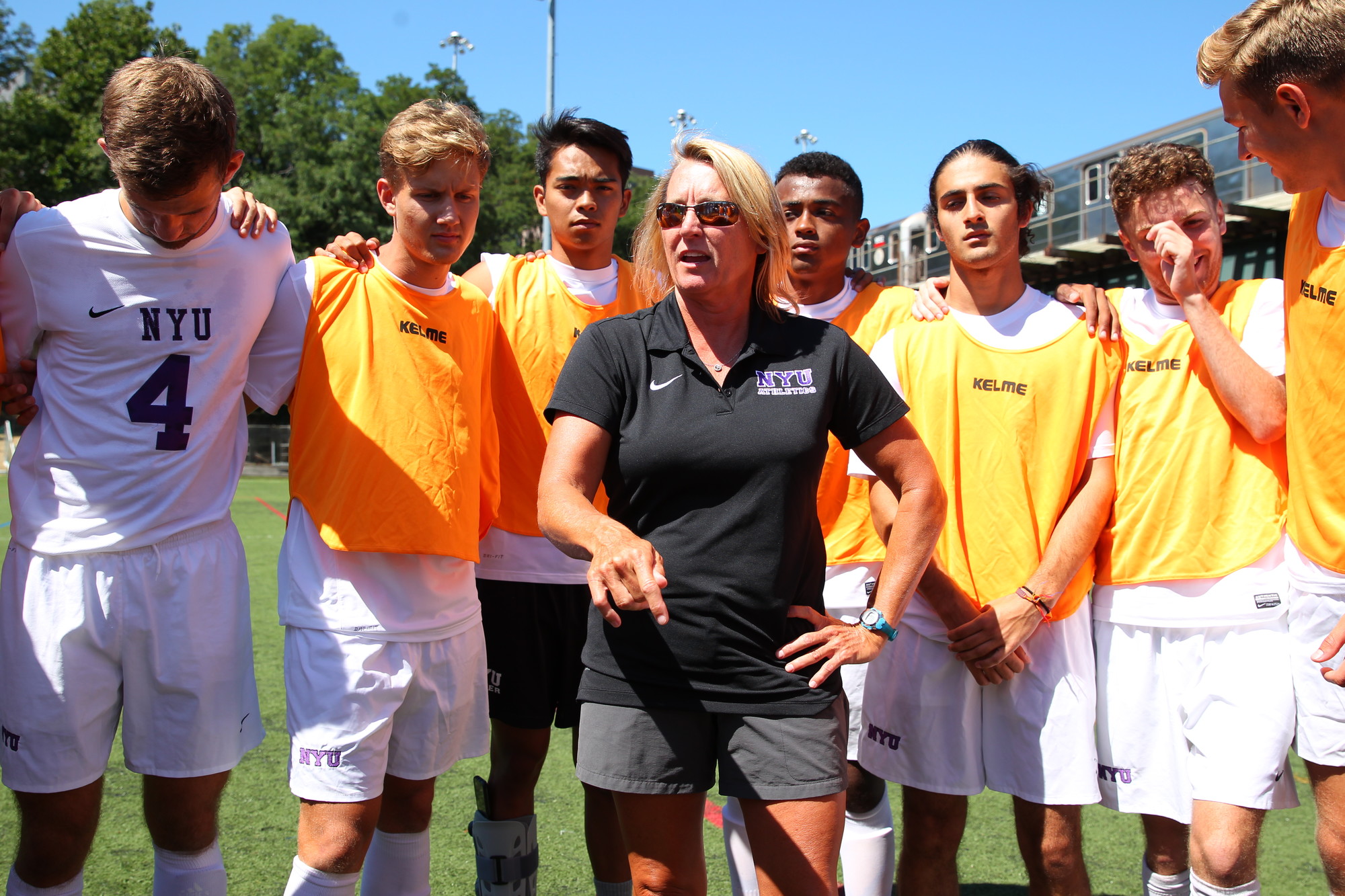 Kim Wyant, of East Meadow, is the only woman serving as head coach of an NCAA men’s soccer team.