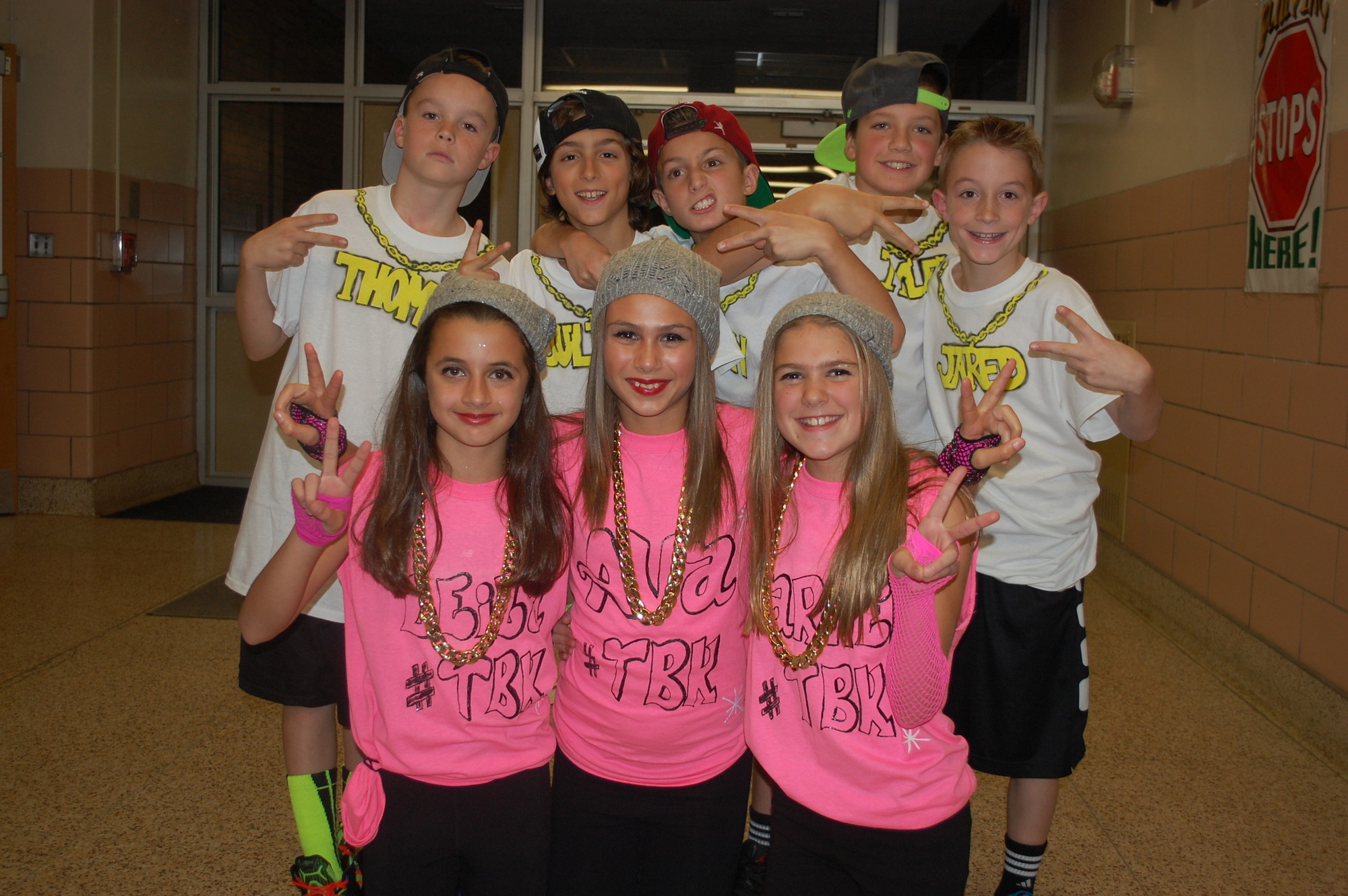 The #throwbackkids did a 1980s-inspired dance routine at the Seaford Middle School talent show last Thursday night.