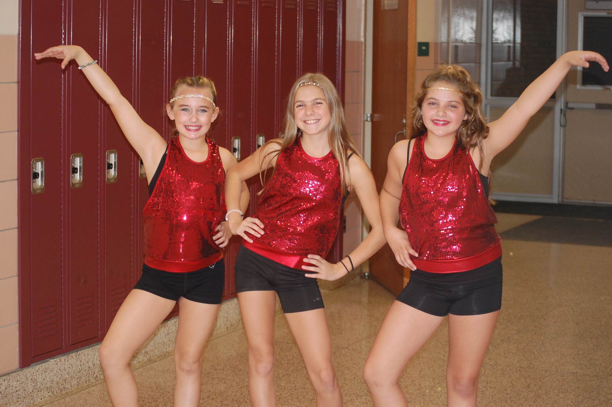 Kim Nagengast, Brooke Surace and Sarah Weinert entertained the crowd with a dance.