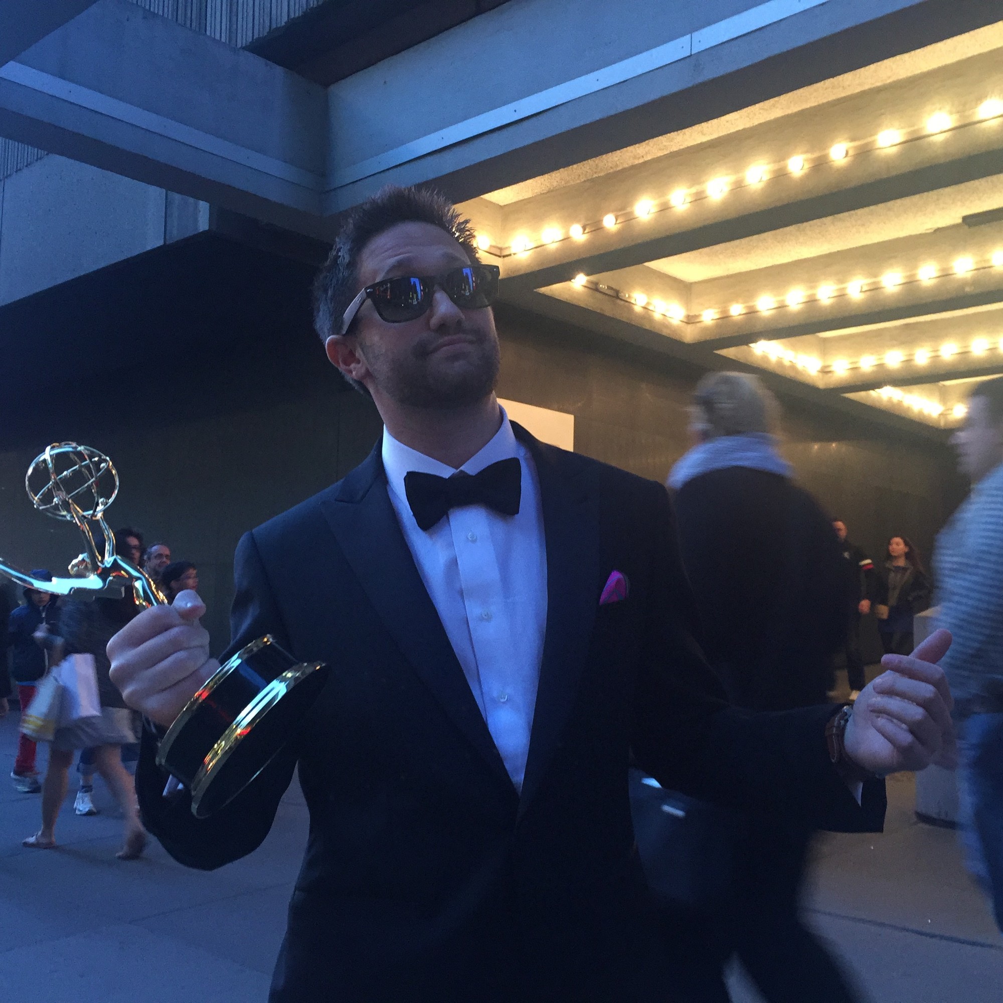 Woodmere native Tyler Gildin after he received his New York Emmy for a video he and Elite Daily produced on the life of Atlantic Beach resident Oliver Miller.