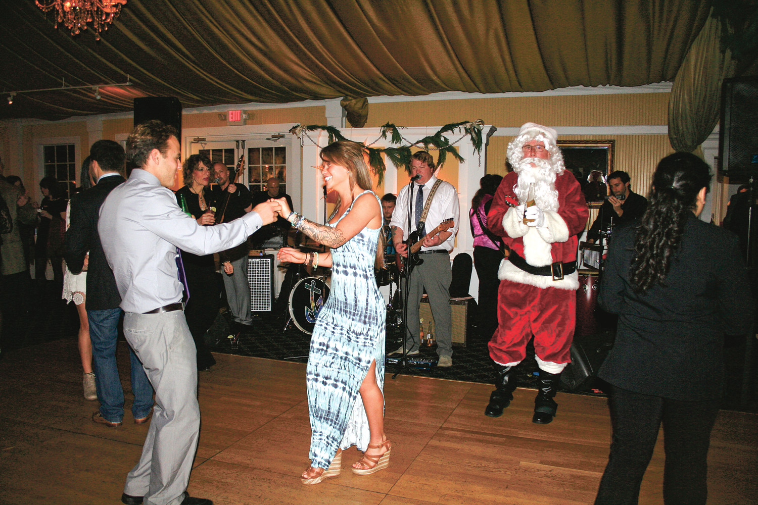 Luke Vexler and Alesha Forche danced to the music of Ground Swell at last year’s dinner.