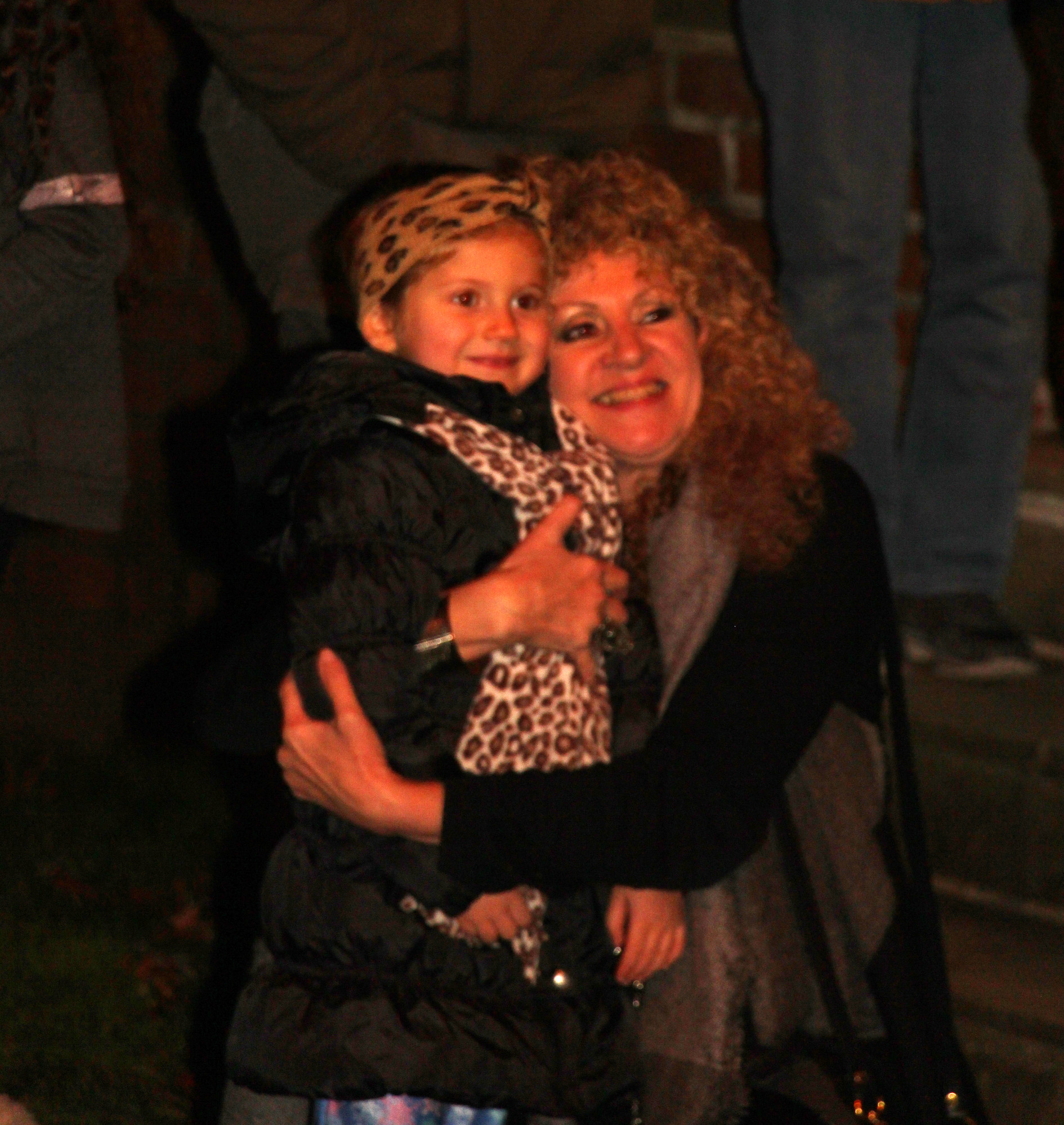 Avery Blomberg, 4, snuggled, sang and swayed with her Nana, Wendy Lepkoff, to holiday songs.