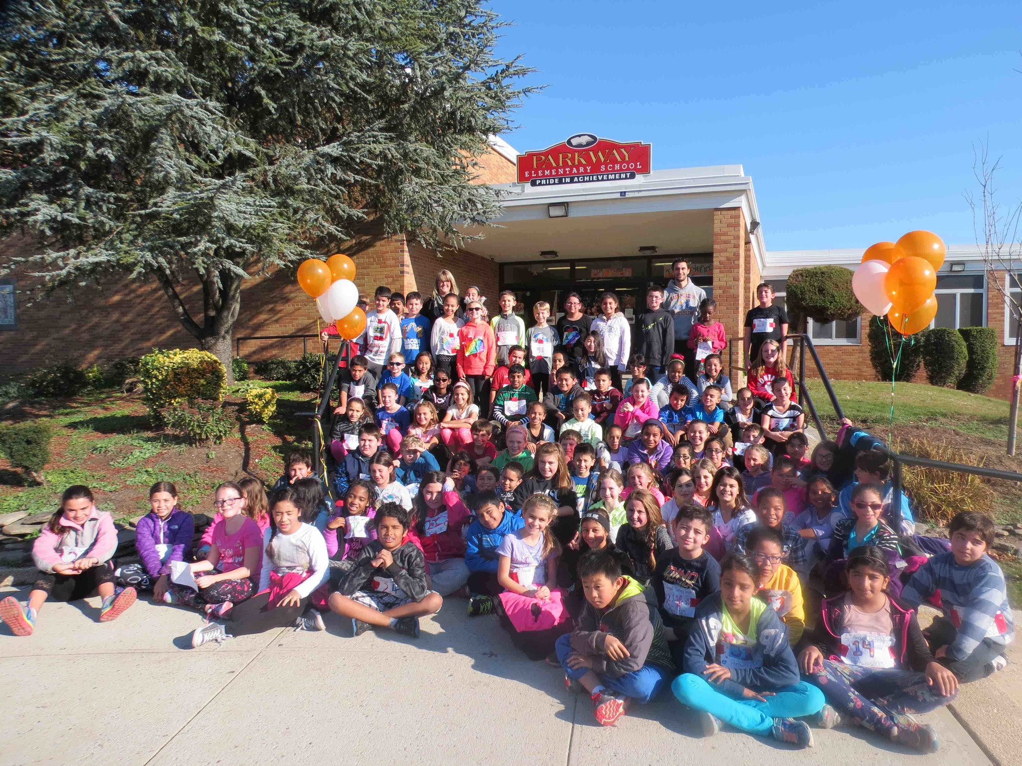 Parkway Elementary School students participated in the Turkey Trot on Wednesday, Nov. 25.
