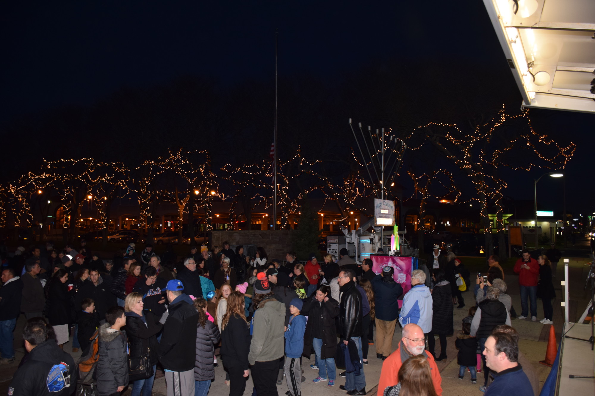 Turnout was at an all-time high for this year's menorah lighting.