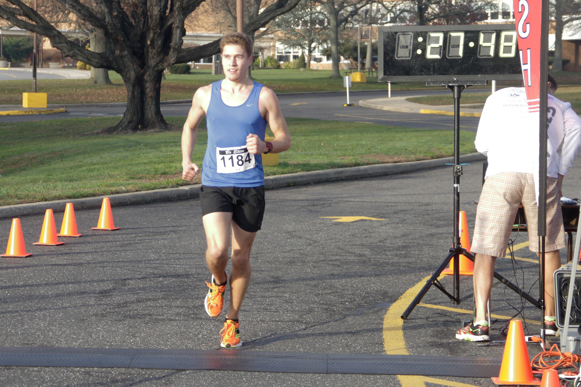 Michael Darnell, of Wantagh, was the top finisher in the Chamber of Commerce’s Snowball Run, which returned last Saturday morning for the first time since 2012.