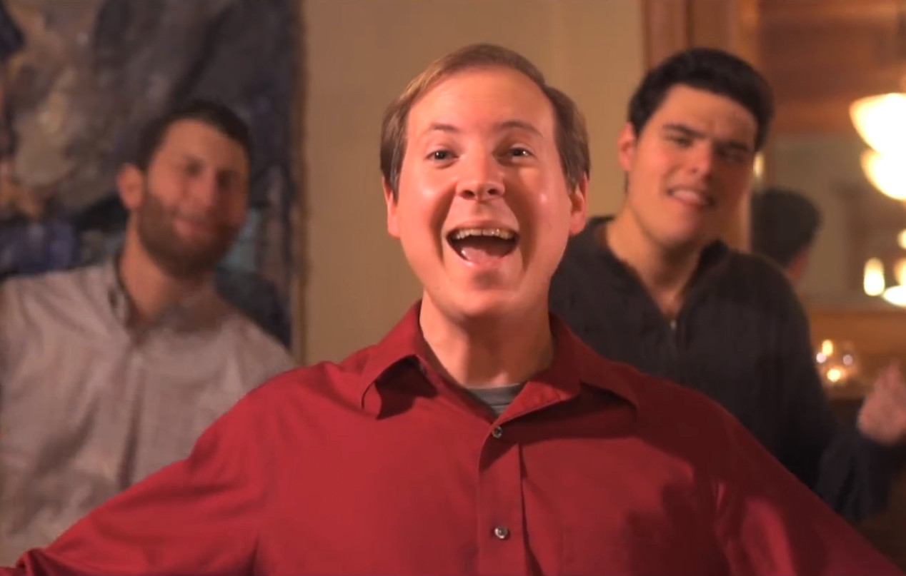 Scott Eckers, an East Meadow native and a Board of Education trustee, performs in a Jewish a capella group called Shir Soul.