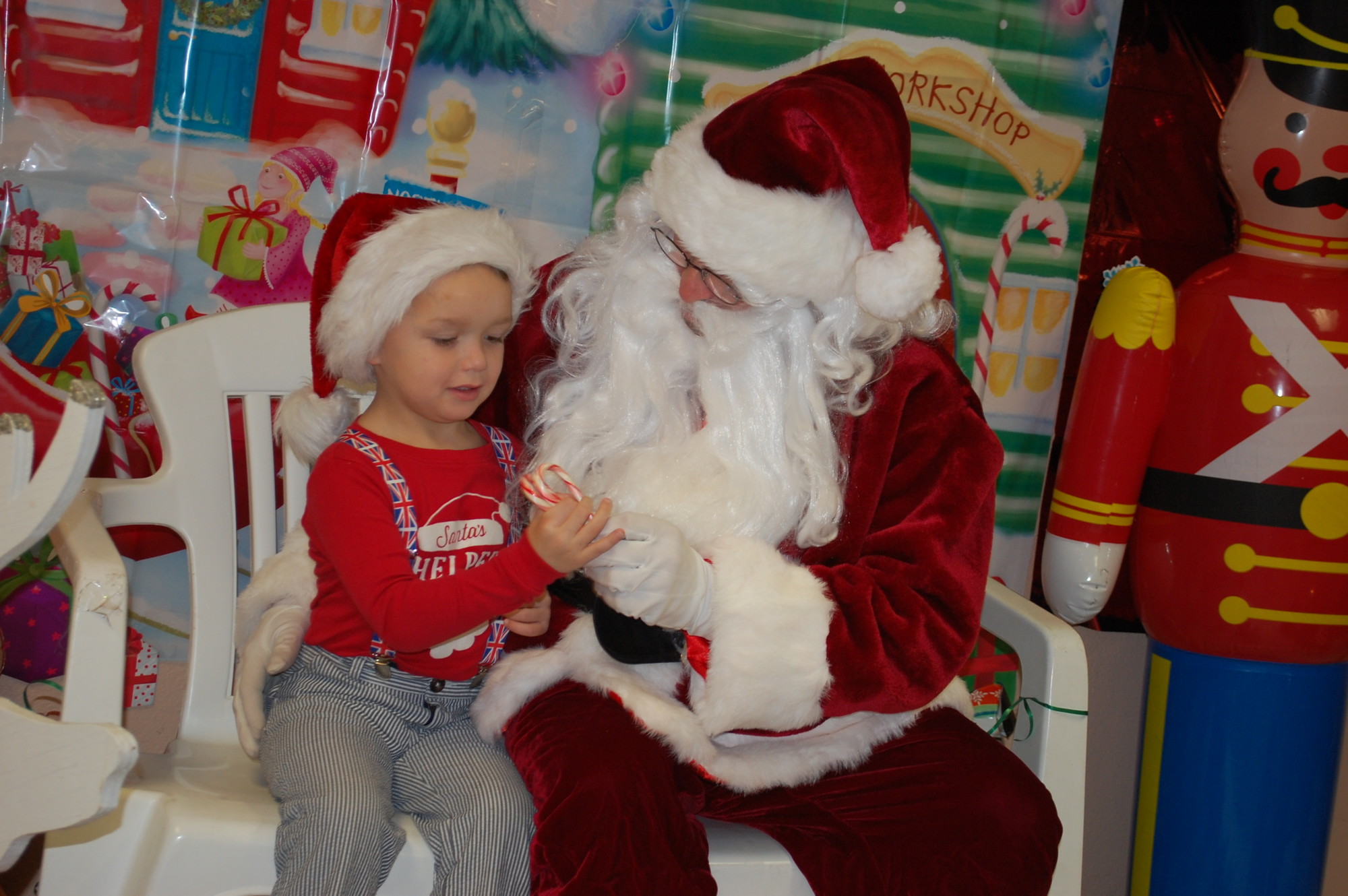 Cody Price, 4, of Seaford, got a treat from St. Nick at St. William the Abbot School’s annual Breakfast with Santa on Dec. 11. Cody is in pre-K.
