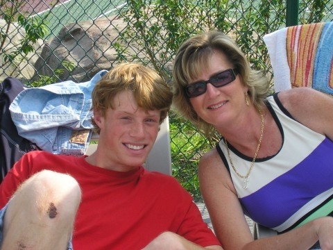 Johnny LaBarbera, shown here with his mother, was 16 in 2005, when he collapsed from a sudden cardiac arrhythmia.