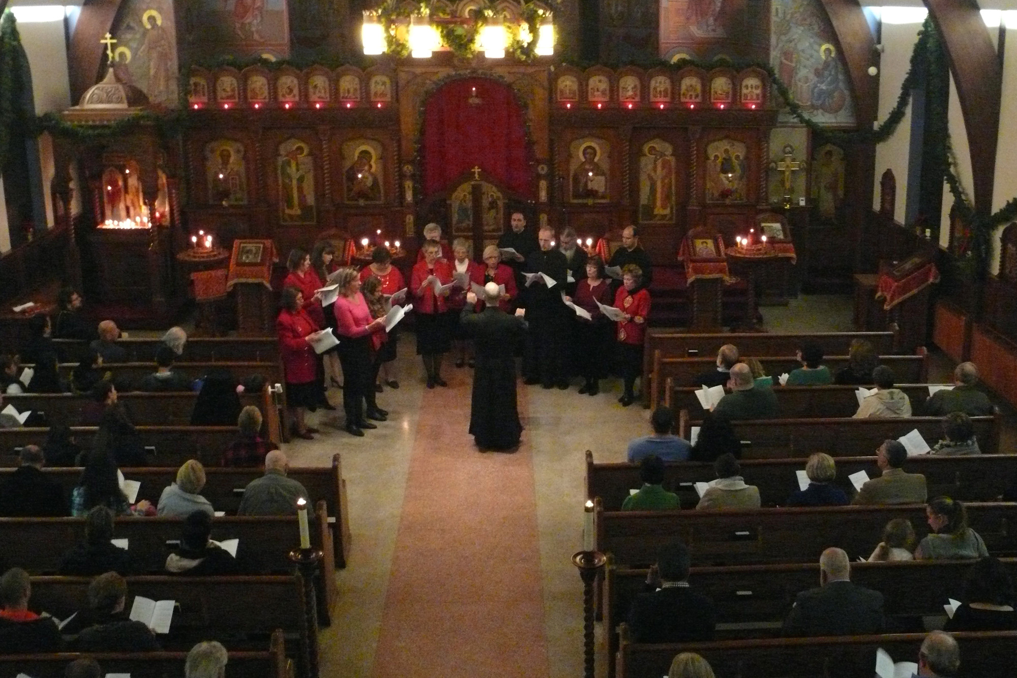 The choir’s voices soared throughout the Holy Trinity Orthodox Church on Green Avenue in East Meadow at their Dec. 5 Christmas concert.