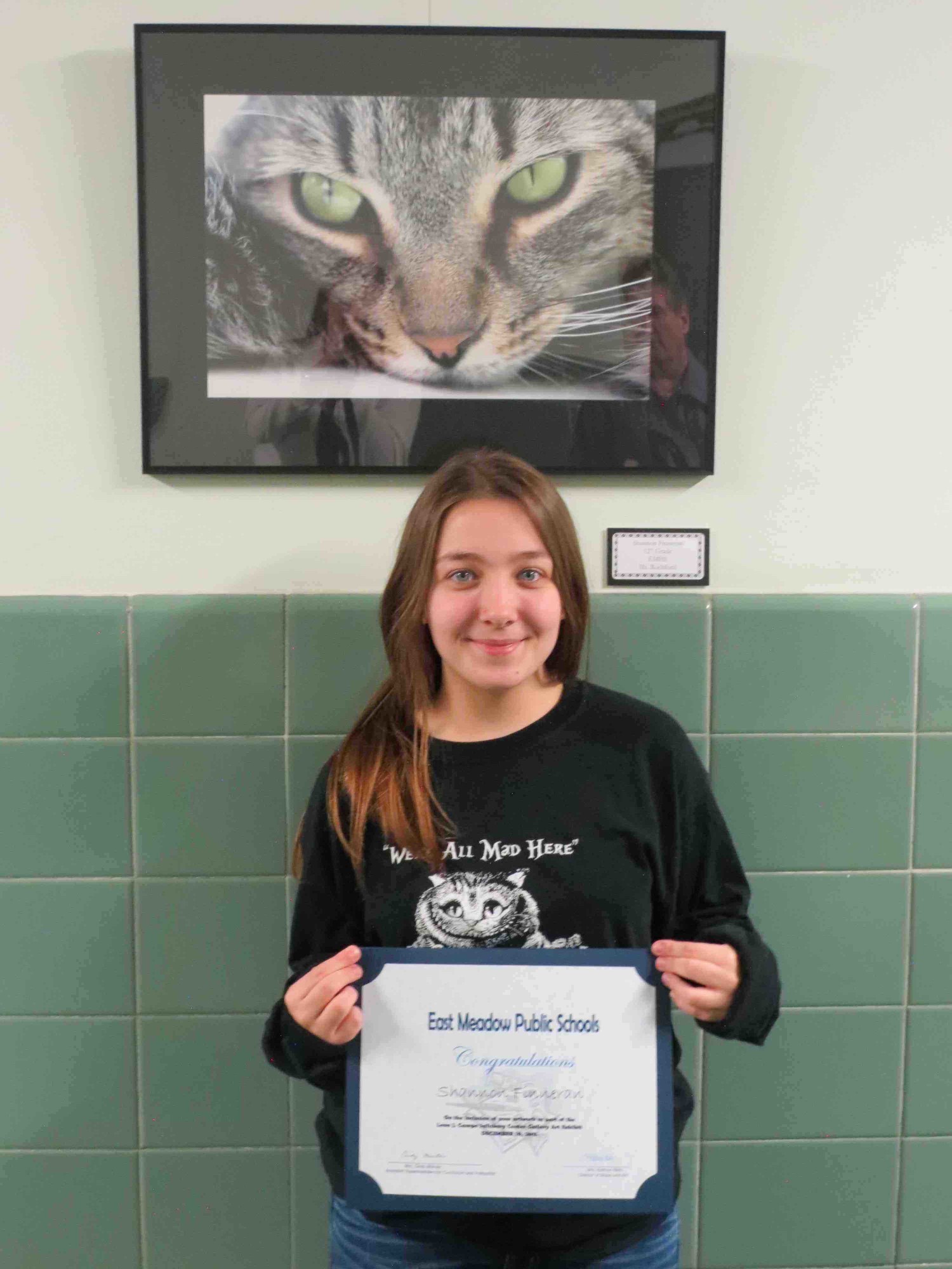 East Meadow High School senior Shannon Fanneran was acknowledged for her photography.