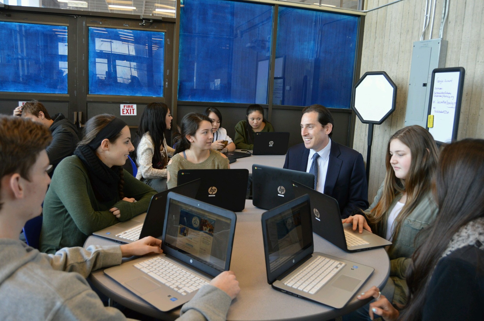 State funding secured by Assemblyman Todd Kaminsky allowed Long Beach High School to purchase 139 Chromebooks.