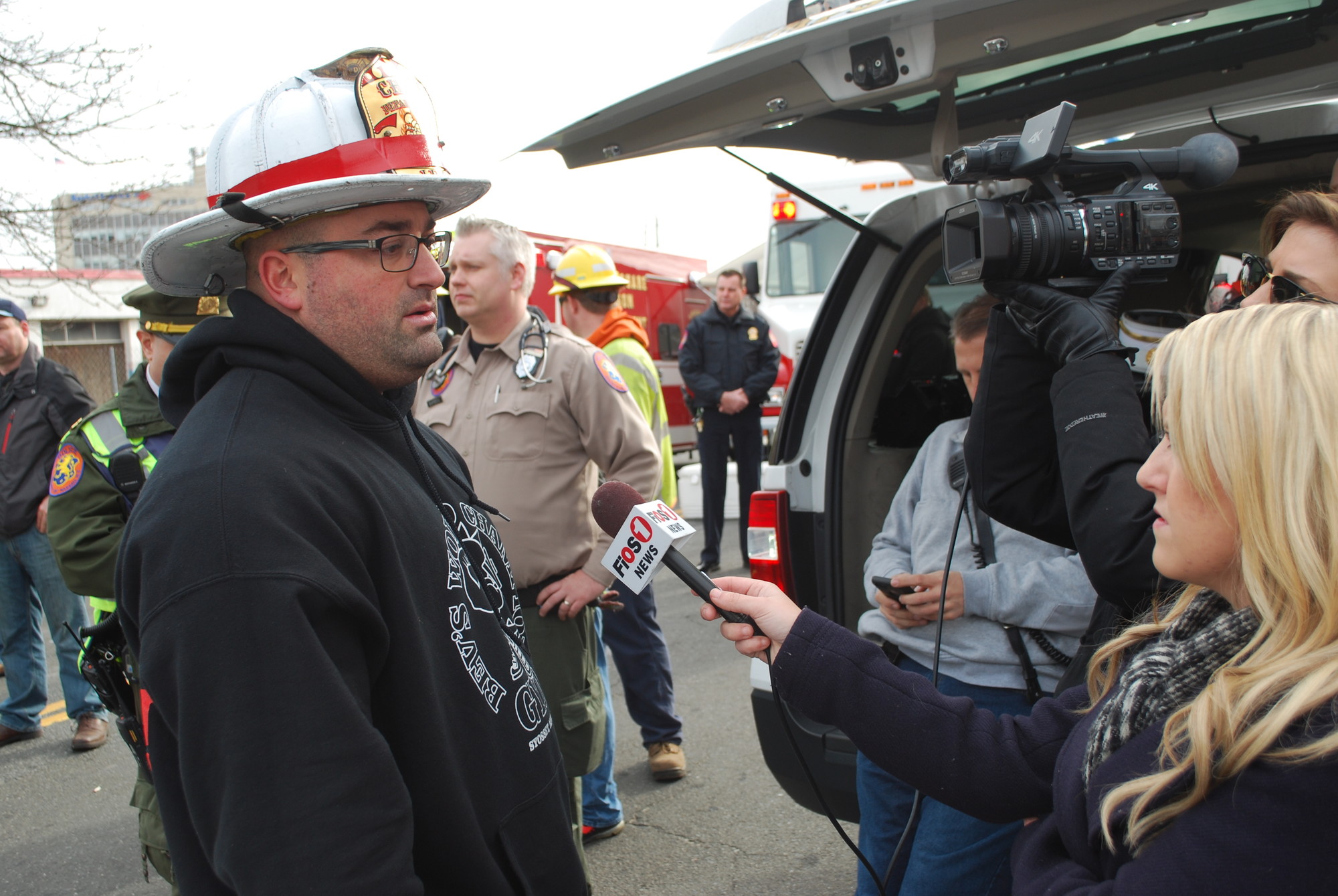 Chief Peter Lillie from the West Hempstead Fire Department was interviewed by News 12.