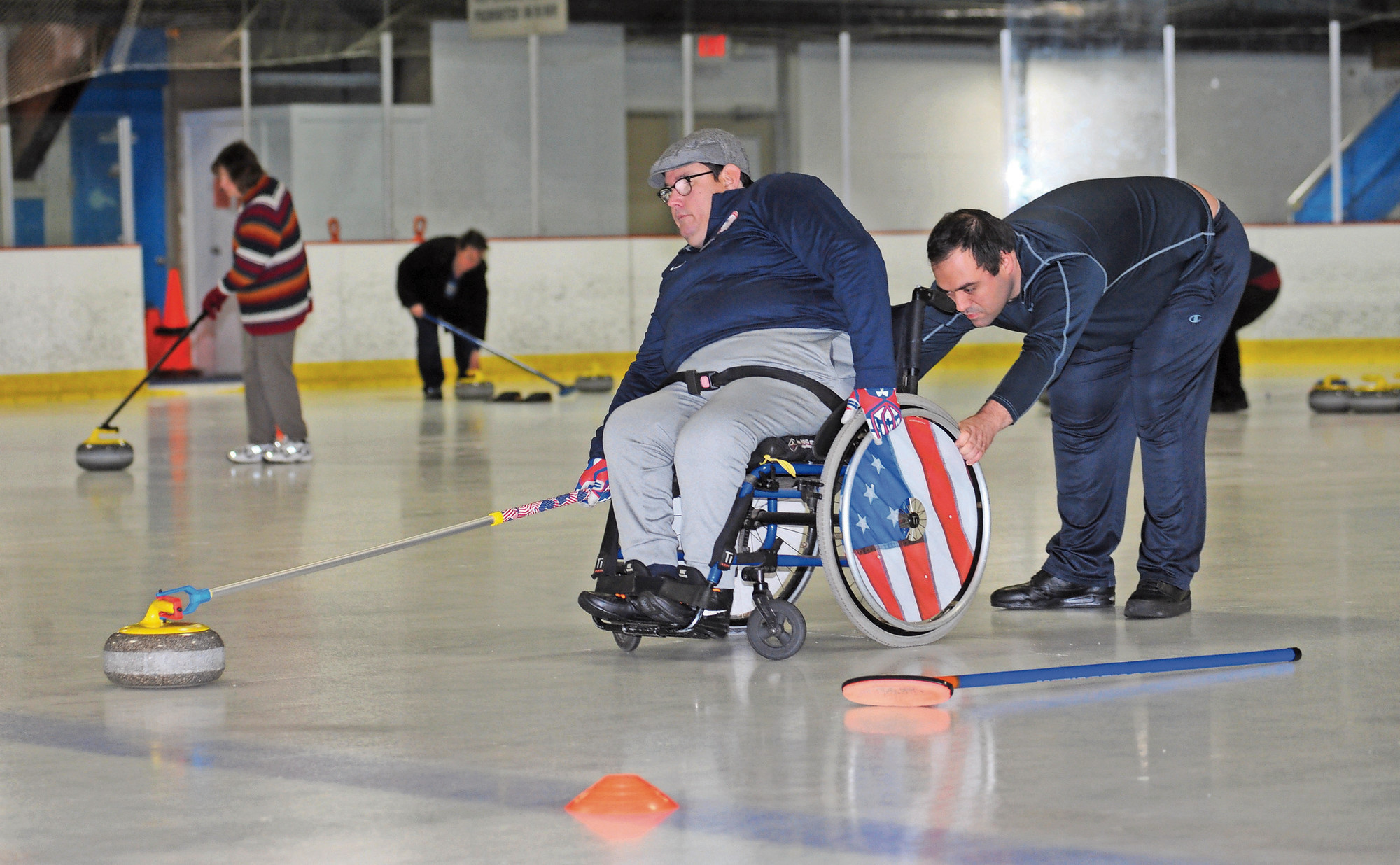 Doug went to Cape Cod to practice with potential paralympians.