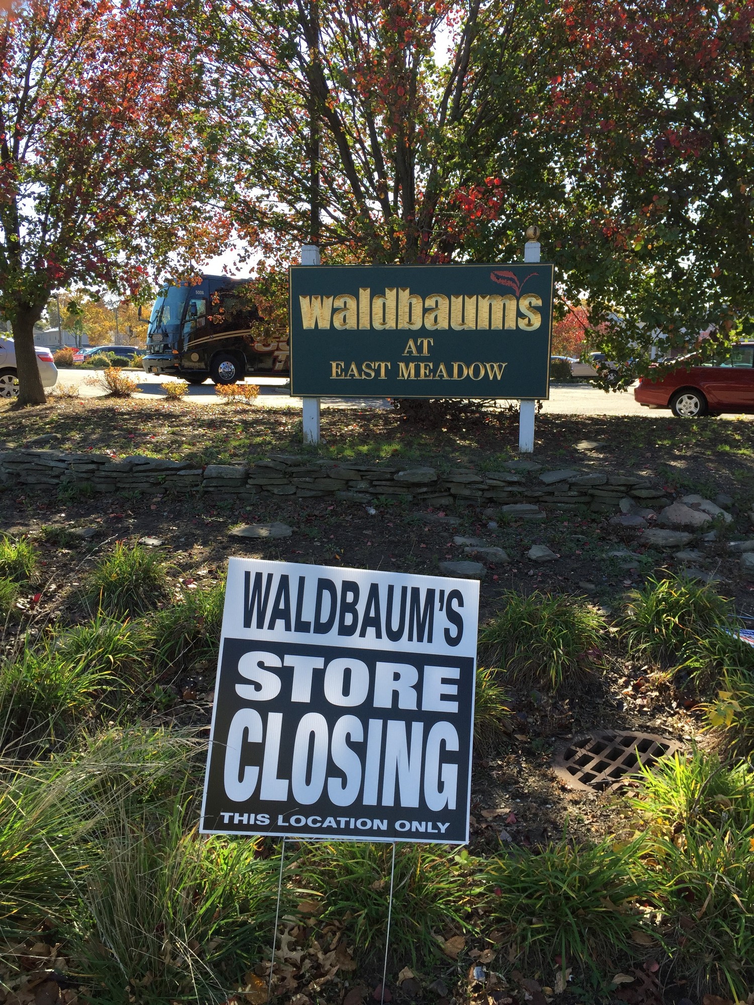 Signs around the store in November warned community members that Waldbaum’s would be closing.