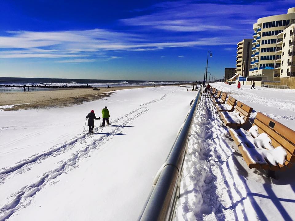 Project 11561's photo of the boardwalk and beach on Sunday.