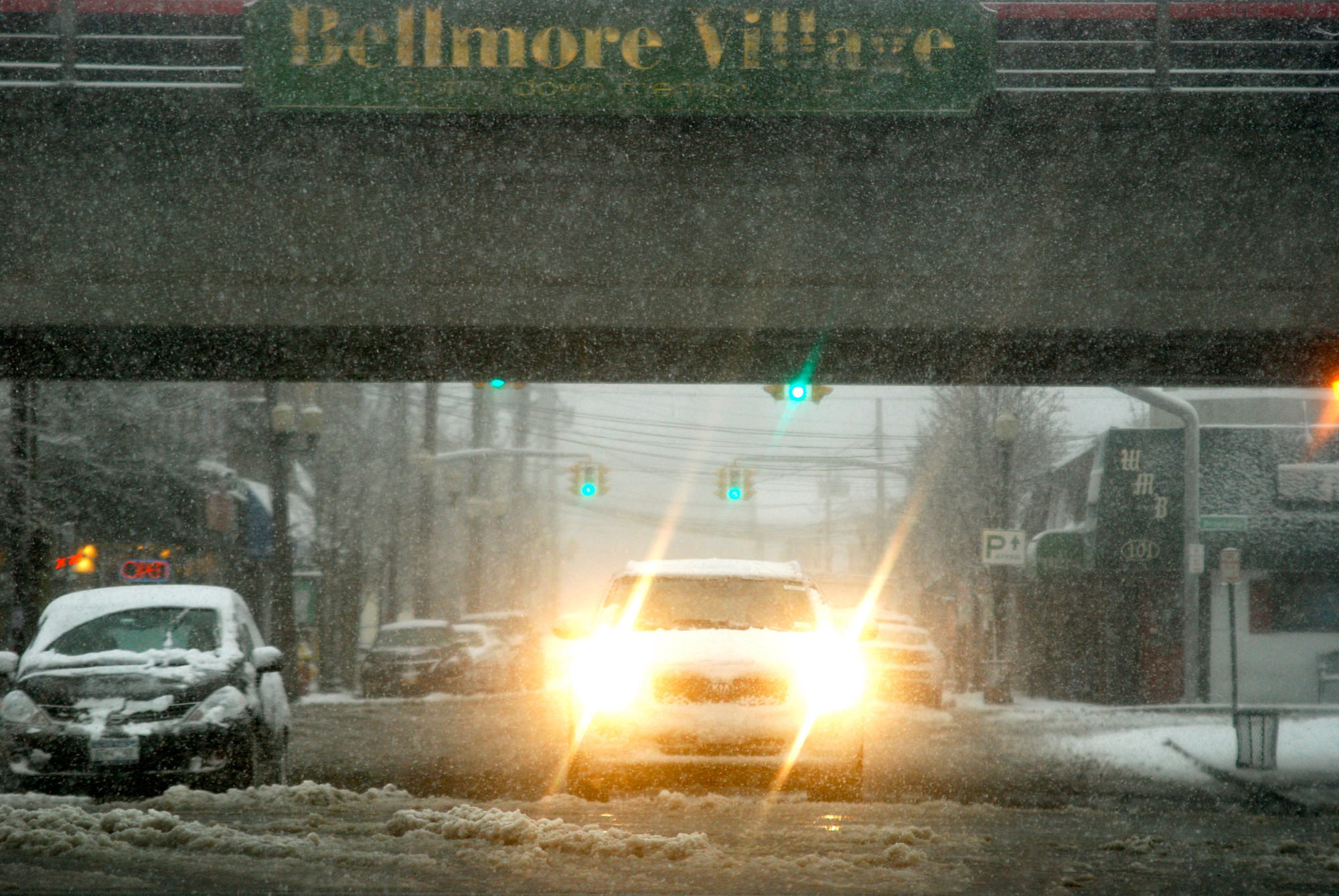 A view of downtown Bellmore, at Bedford Avenue and Sunrise Highway.
