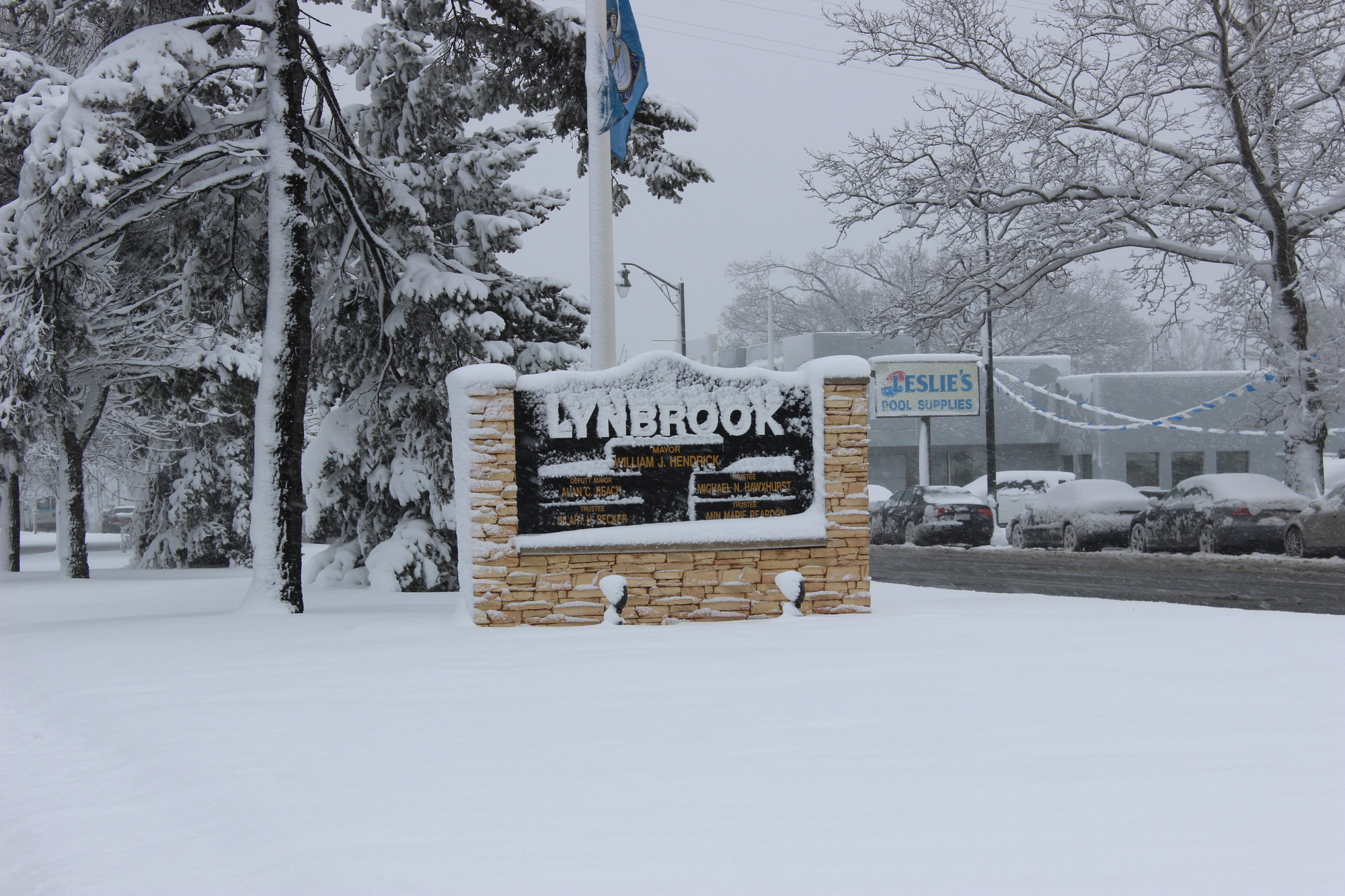 Lynbrook awoke to several inches of fallen snow on Feb. 5.