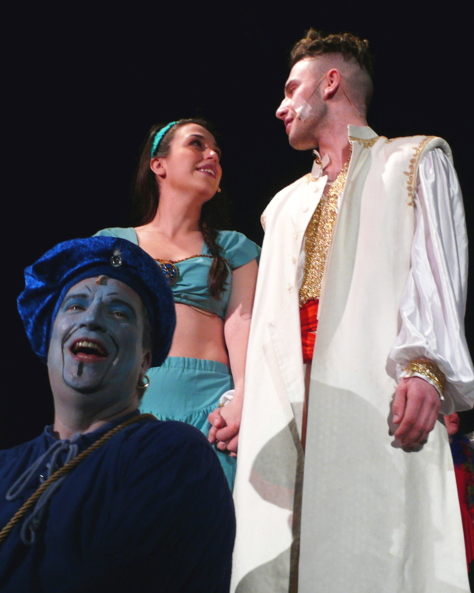 Plaza Theatrical Productions in Bellmore staged Disney’s “Aladdin Jr.” on Feb. 6. The genie was played by T.C. Weiss, Jasmine by Rachael Connolly and Aladdin played by Niko Touros. The Finale featured a happy, upbeat sing-along.