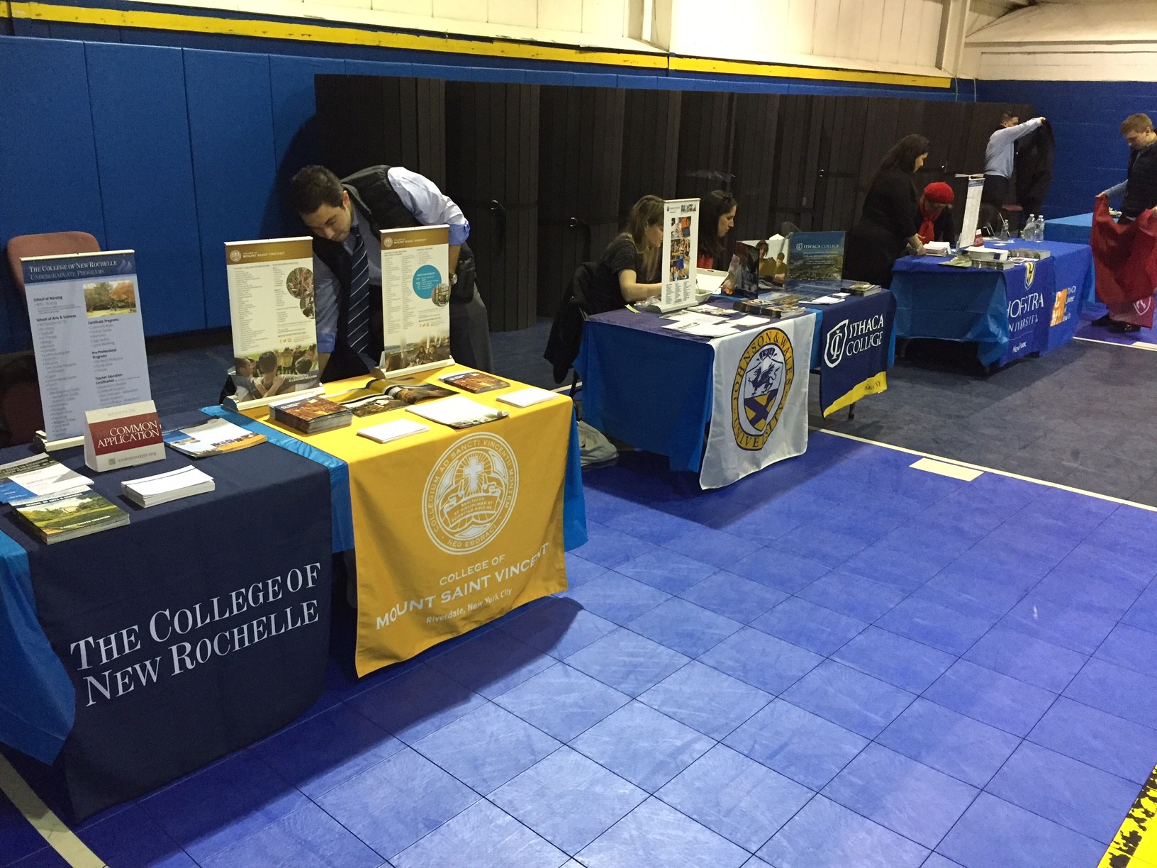 A variety of local colleges attended the fair to answer the questions of students and parents.