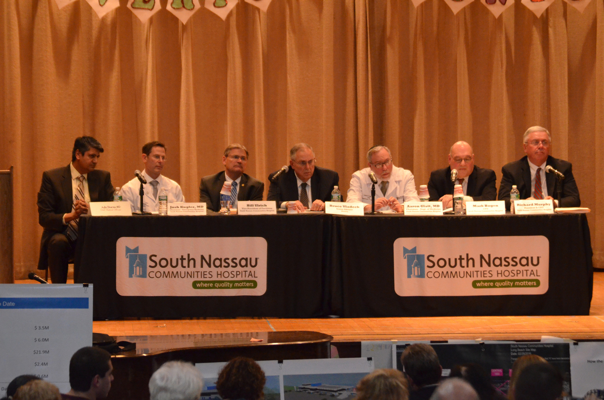South Nassau Communities Hospital representatives presented the results of a study that concluded that a full-service hospital with 50 beds would lose more than $10 million per year.