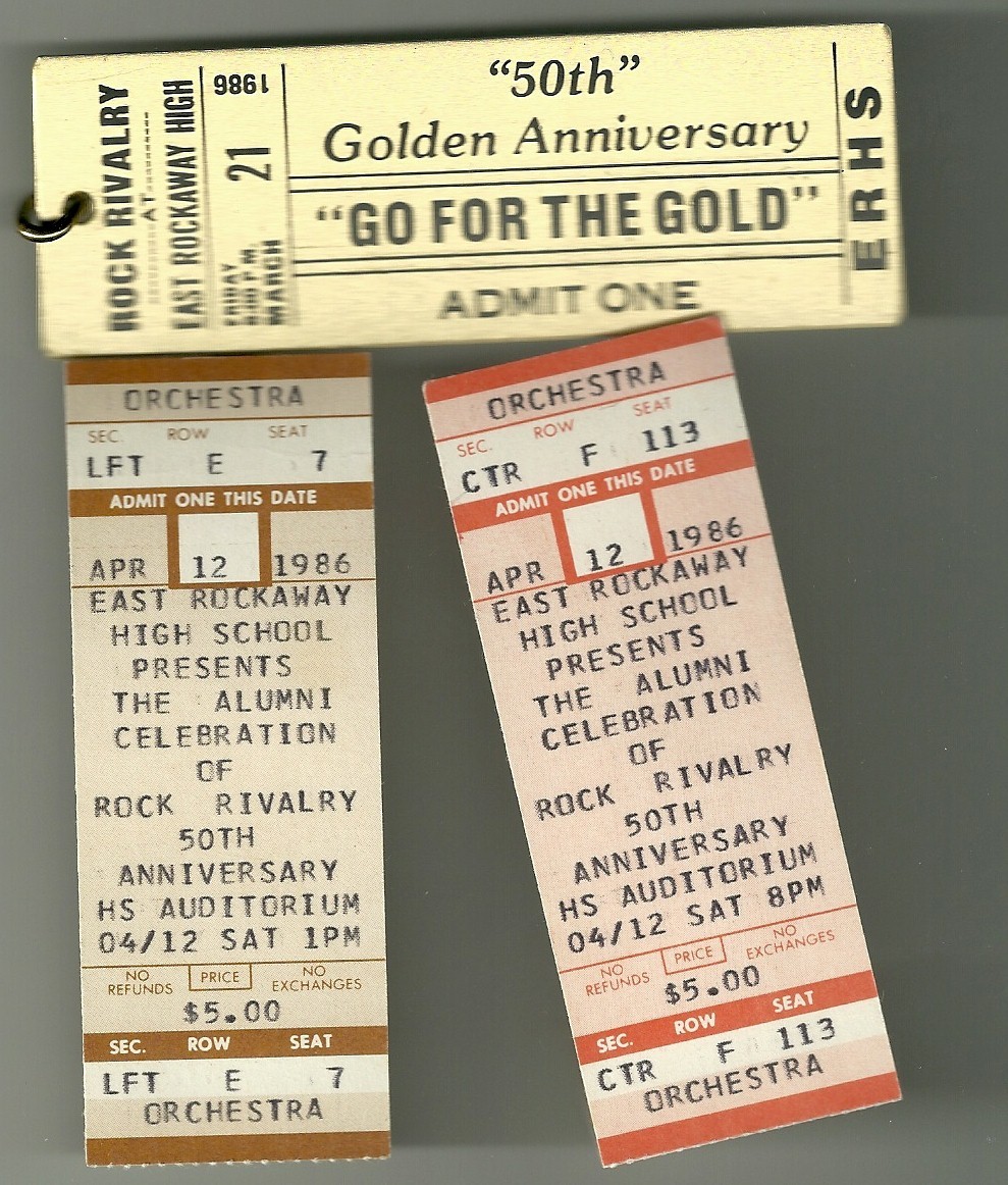 Tickets to the 50th anniversary Rock Rivalry celebration.
