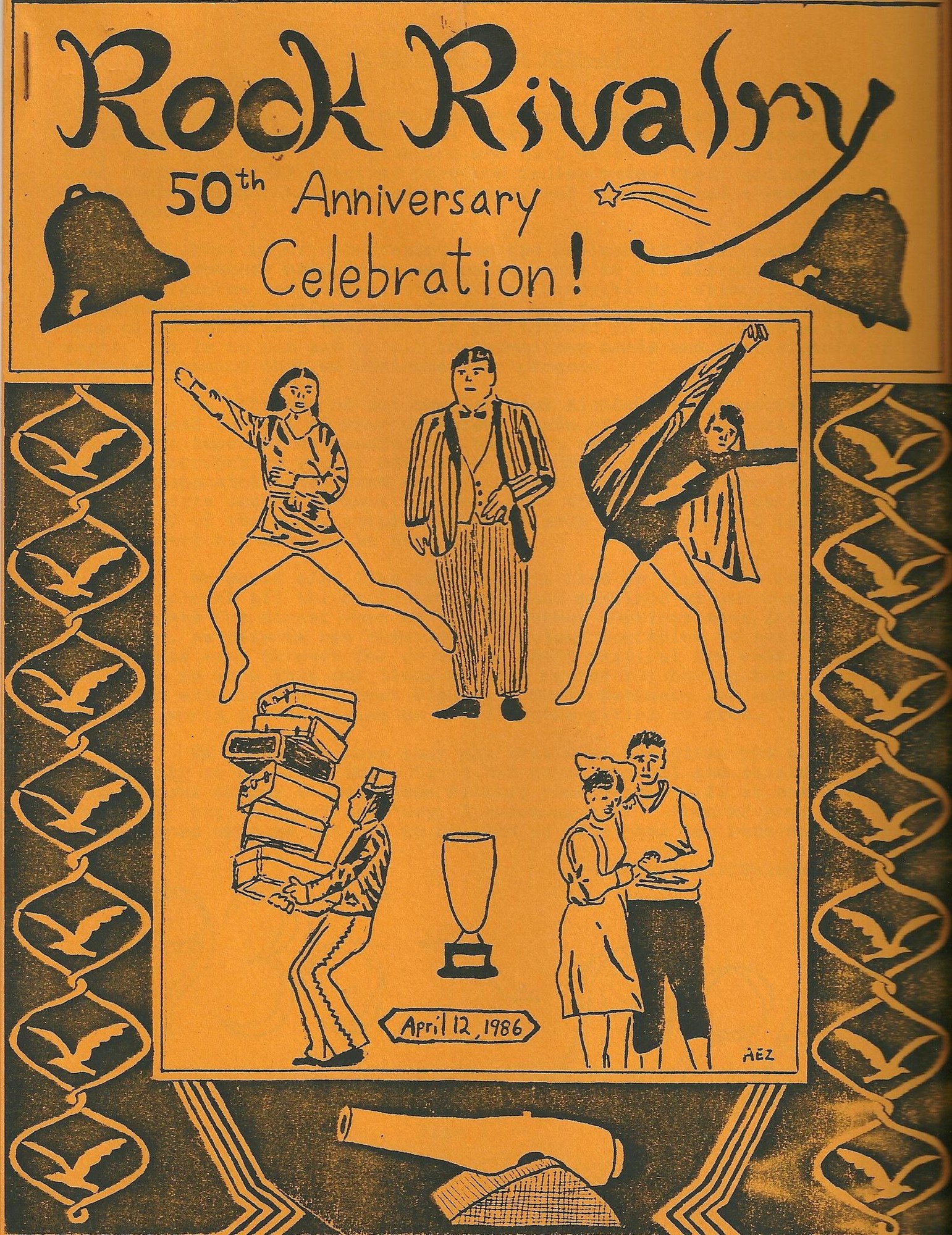 The program for the 50th anniversary celebration of Rock Rivalry.