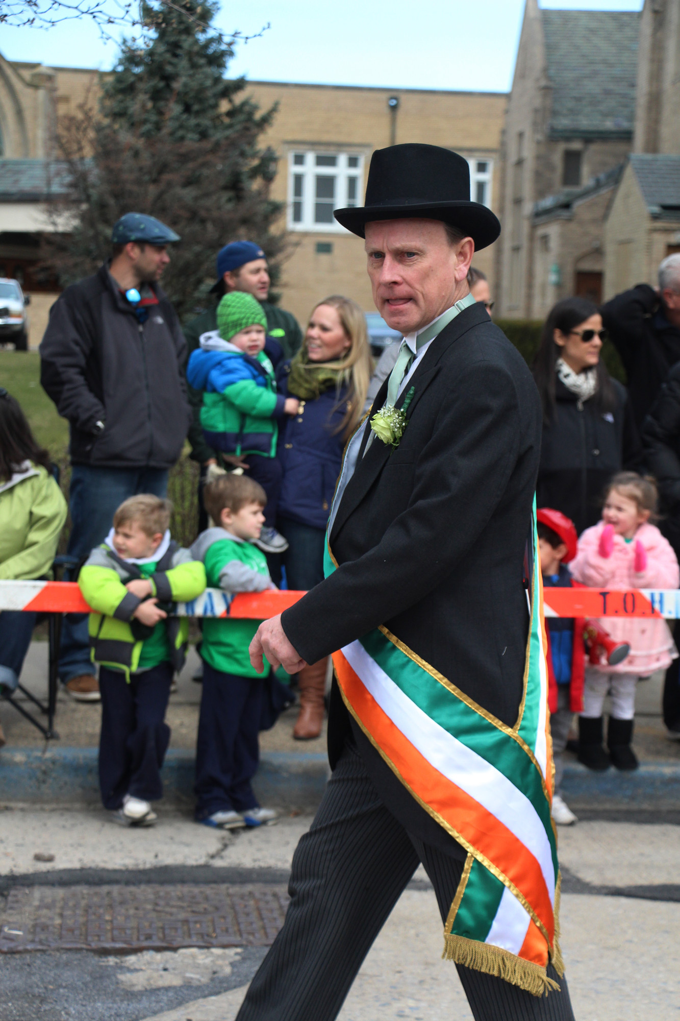 Grand Marshal Michael O’Reilly led the parade through the village.