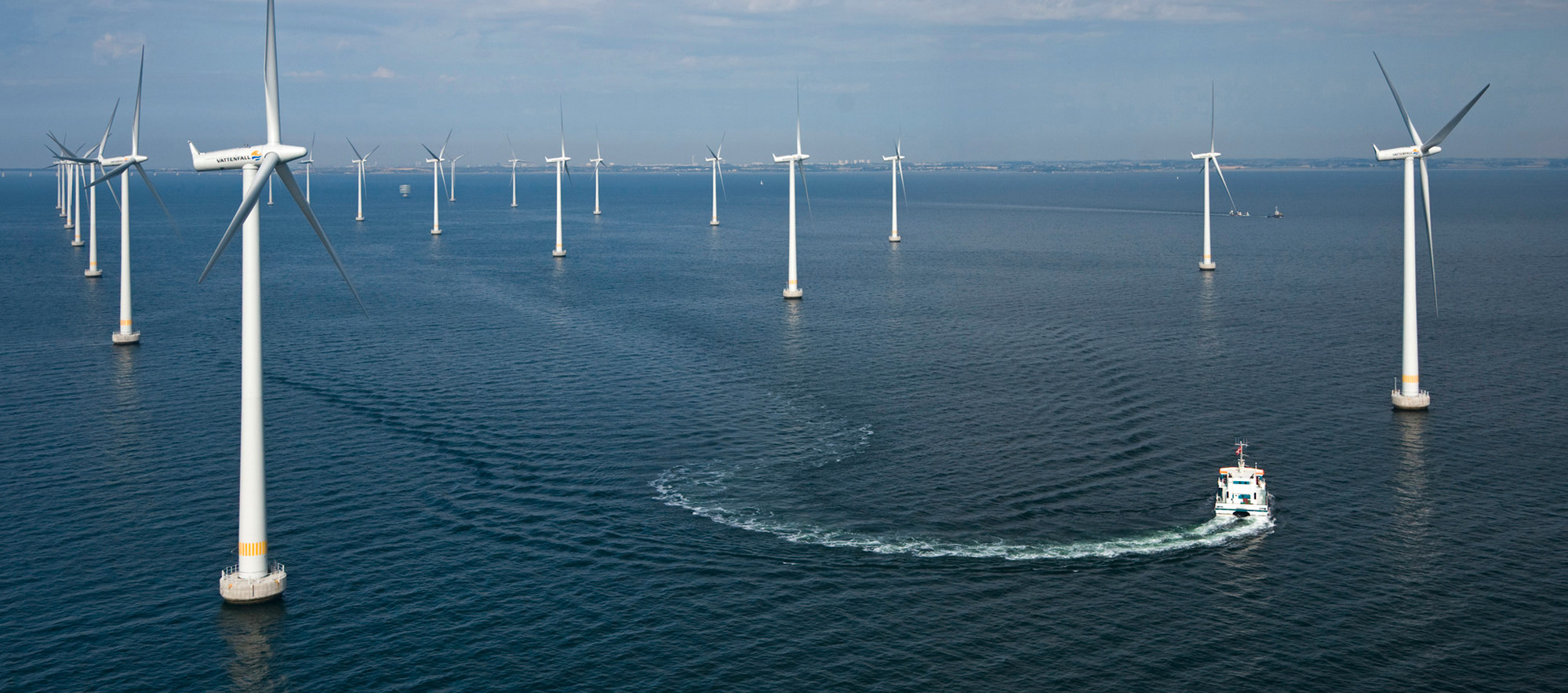 An offshore wind farm off Rhode Island is expected to be completed this year, the first in the United States.