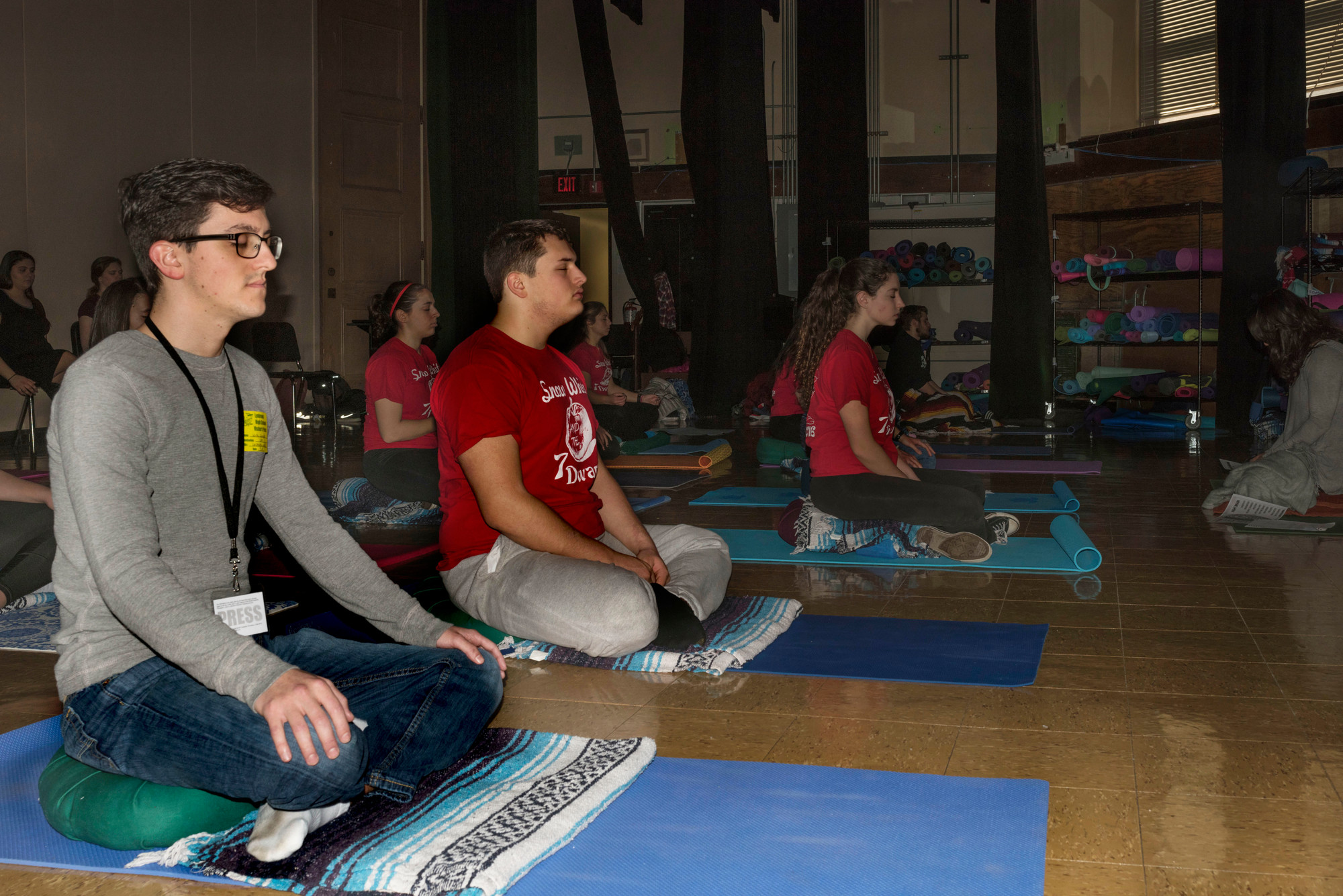 Herald reporter Nick Ciccone attended a new mindfulness meditation course at LHS recently, which DeBetta created after learning the practice at the University of Massachusetts.