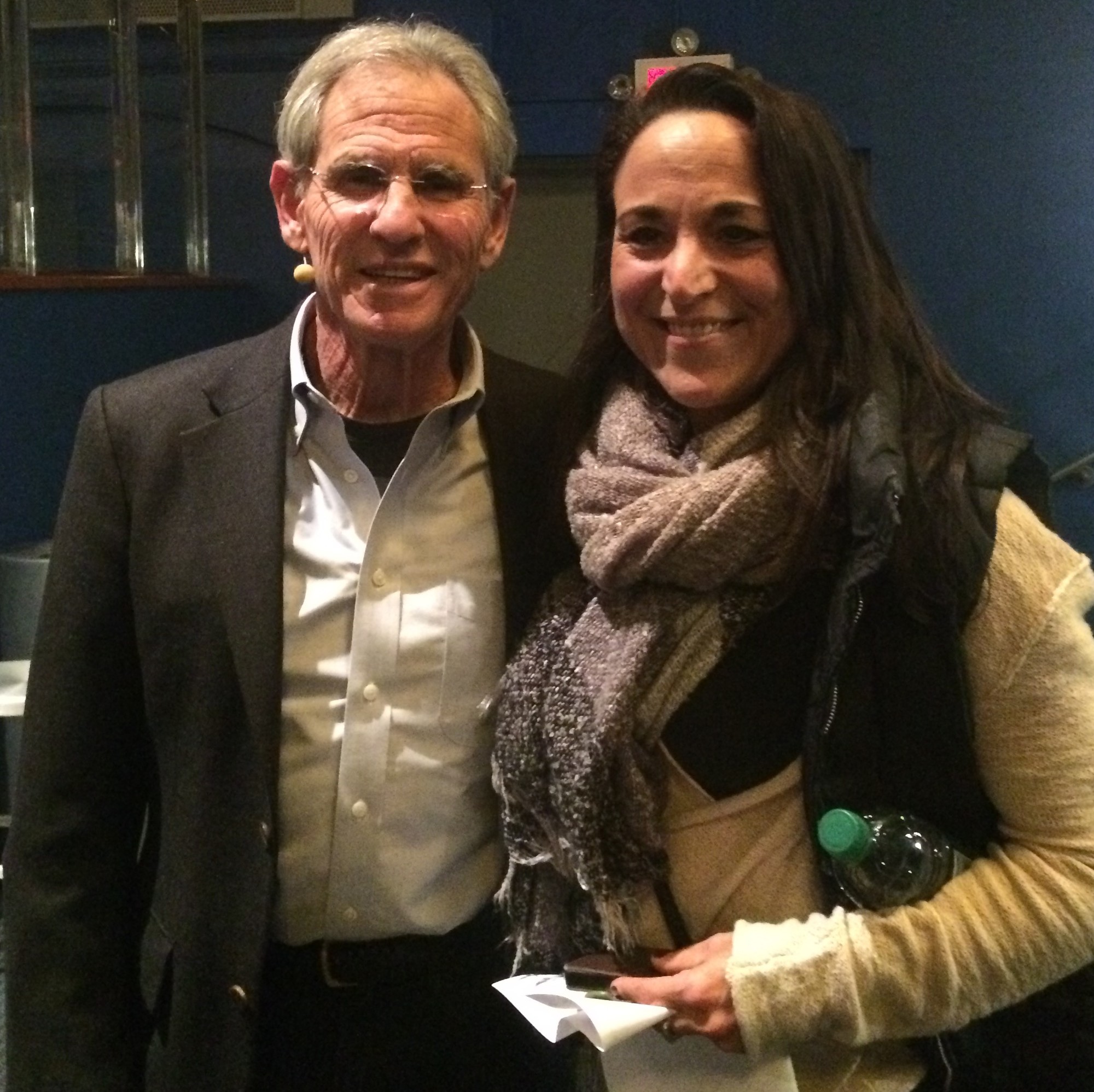 Jon Kabat-Zinn, left, with DeBetta in November 2015, developed the Mindfulness-Based Stress Reduction program at the University of Massachusetts Medical Center in 1979, which used specific exercises to help patients dealing with chronic pain.
