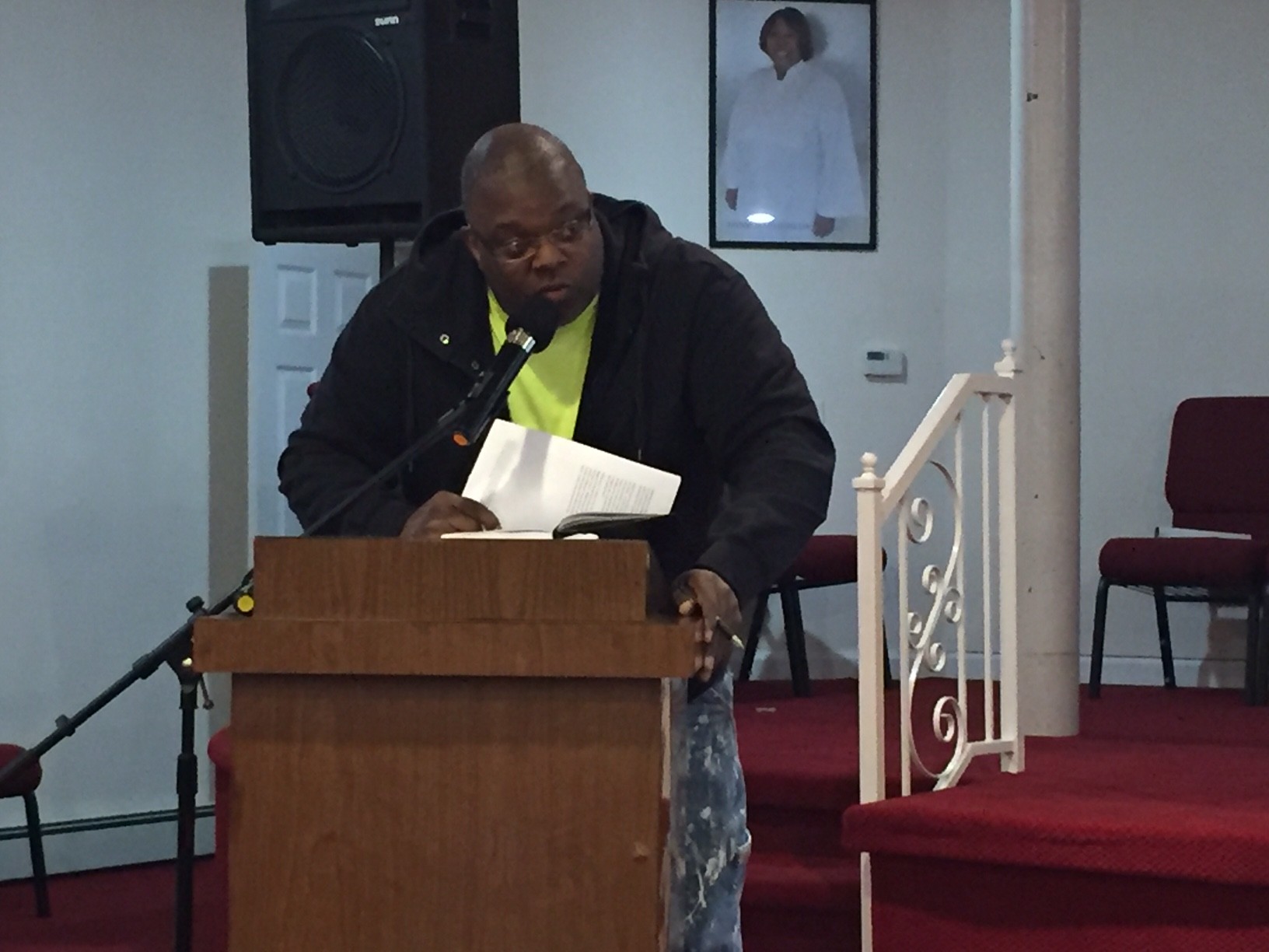 James Hutchinson, a former Channel Park resident, said the lack of remediation in the public housing devel-opment after Sandy is “disrespectful.”