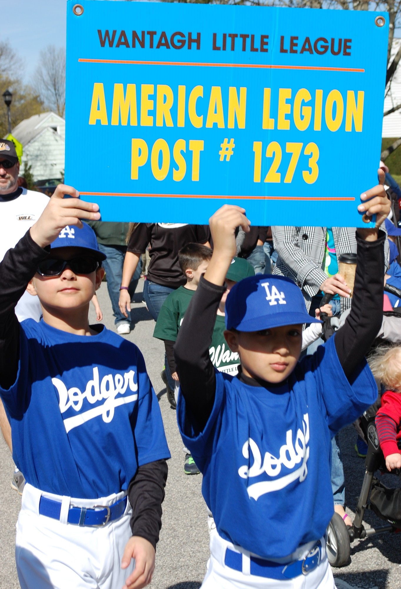 James Tullo and Shane Russo represented their team in the Opening Day parade.