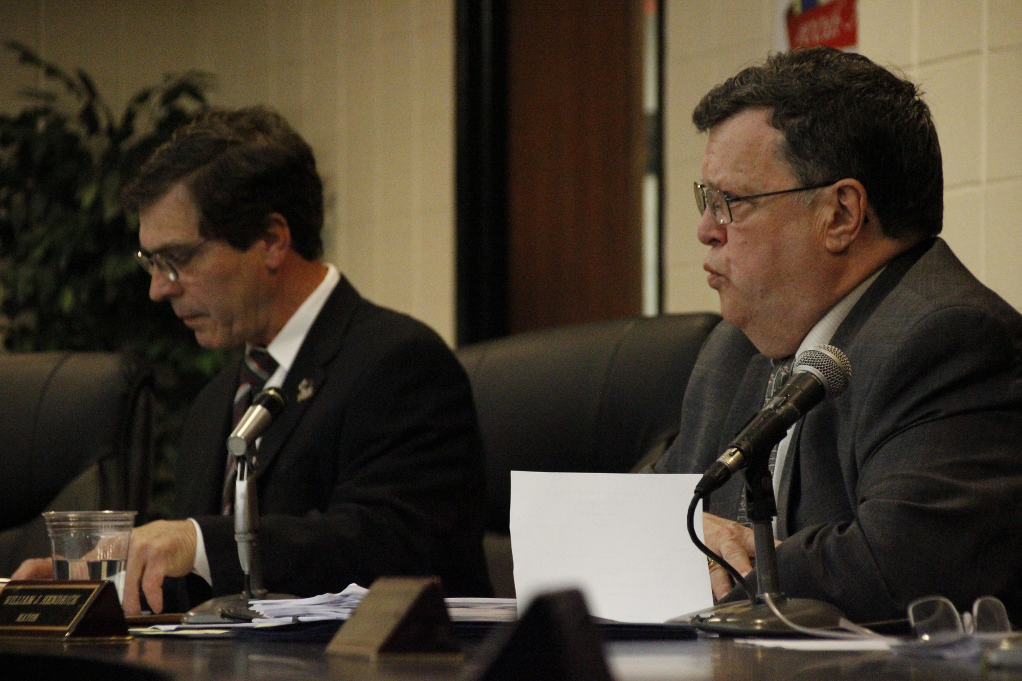 Mayor Bill Hendrick, left, called the 2016-17 budget "conservative."