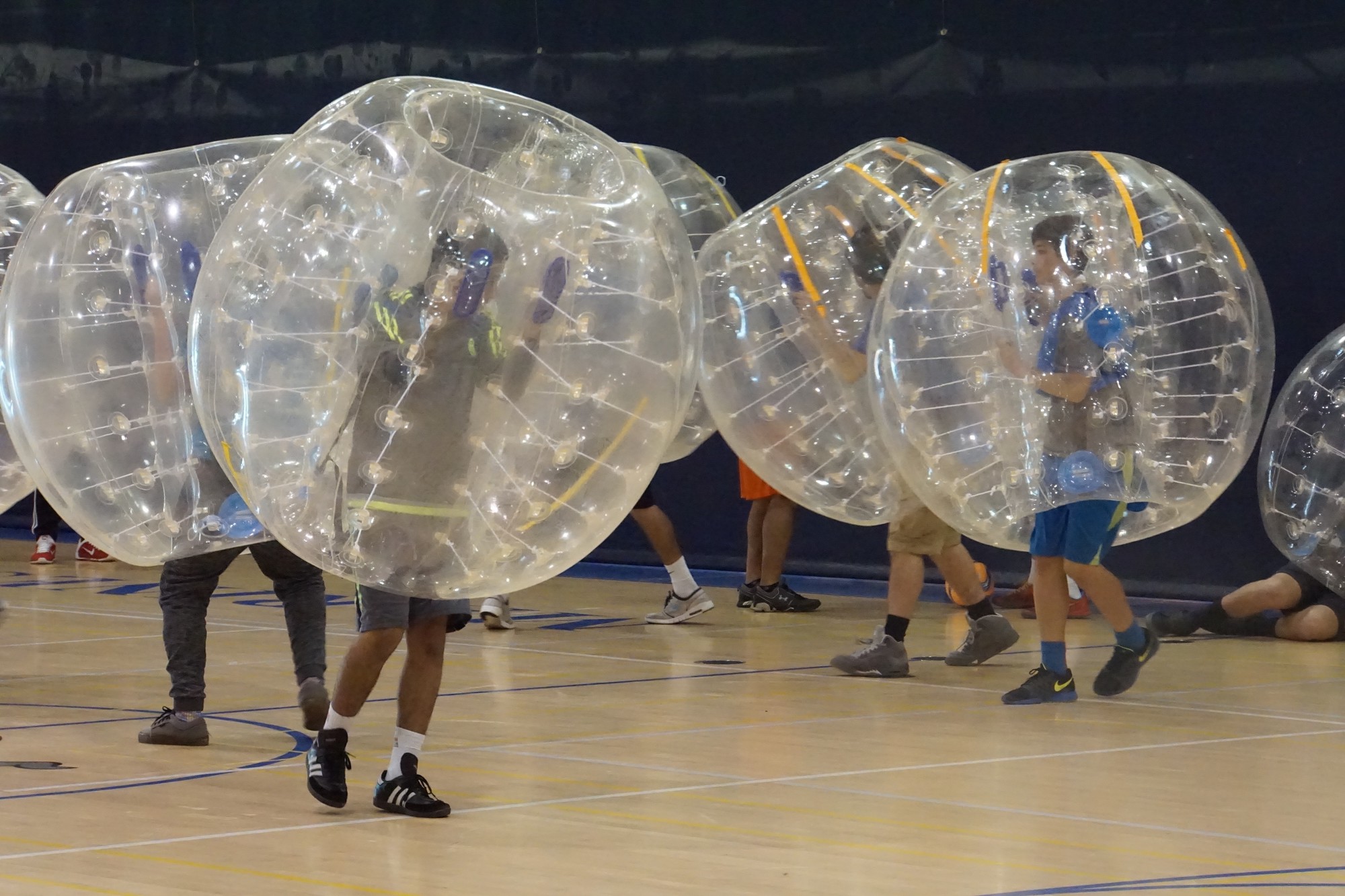 Activities like bubble soccer were a hit, organizers said.
