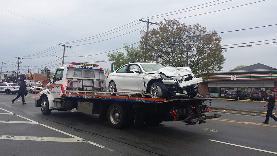 The driver of the BMW was taken into police custody following the crash.