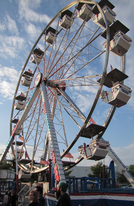 The Patriot Wheel will lift riders 70 feet high and provide views of the entire village.