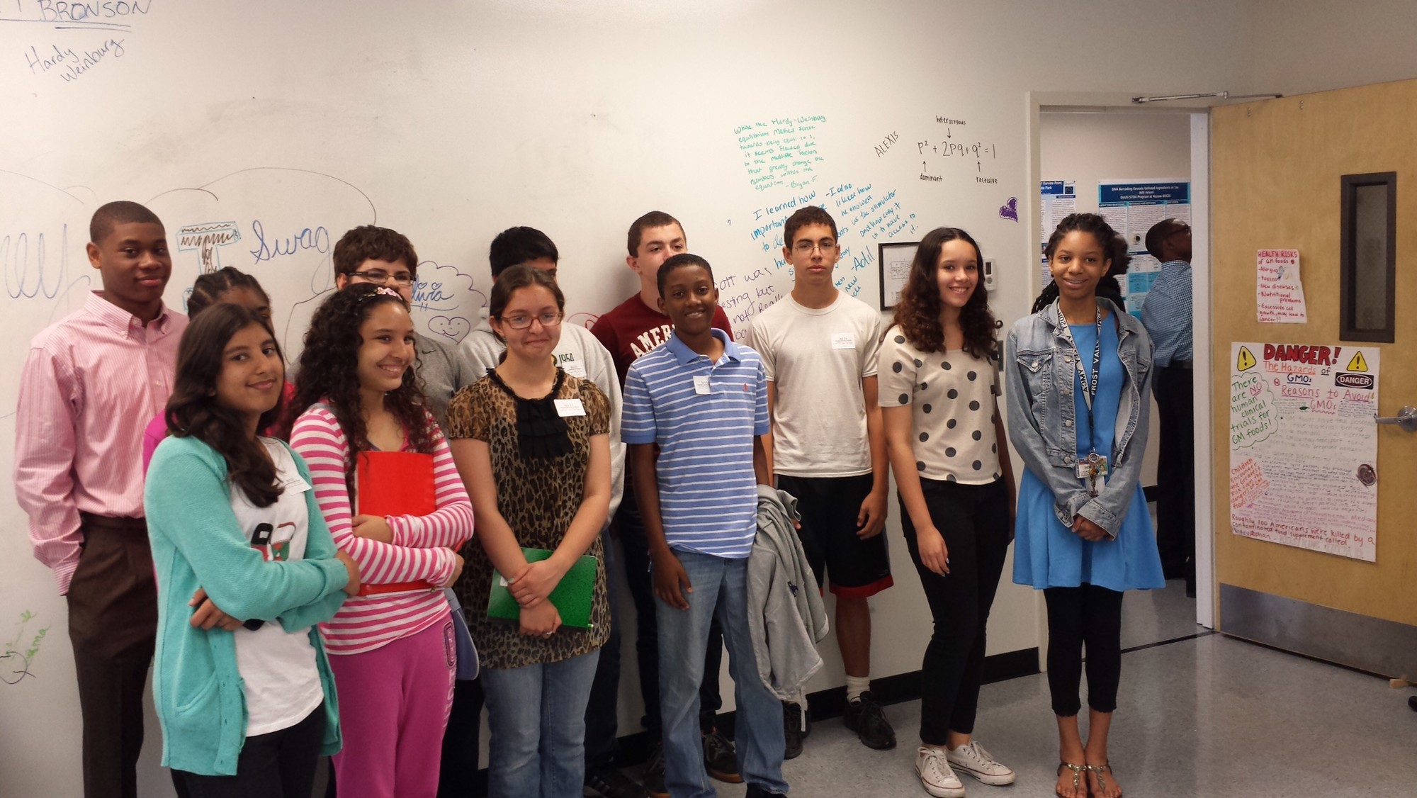 Malverne School District students toured the Doshi STEM program’s facilities in June 2014.