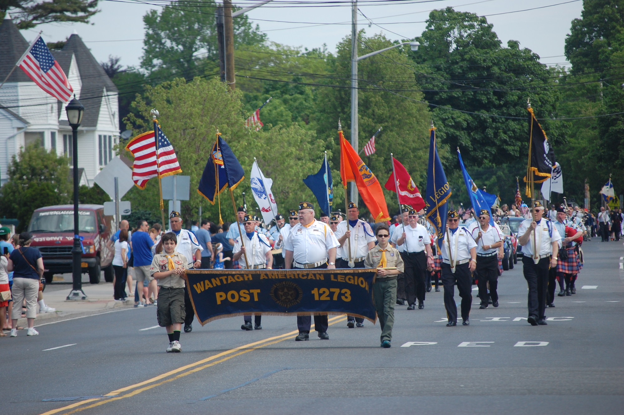 Wantagh American Legion Post 1273 will lead this year’s Memorial Day parade, which starts at 10 a.m. on Monday.