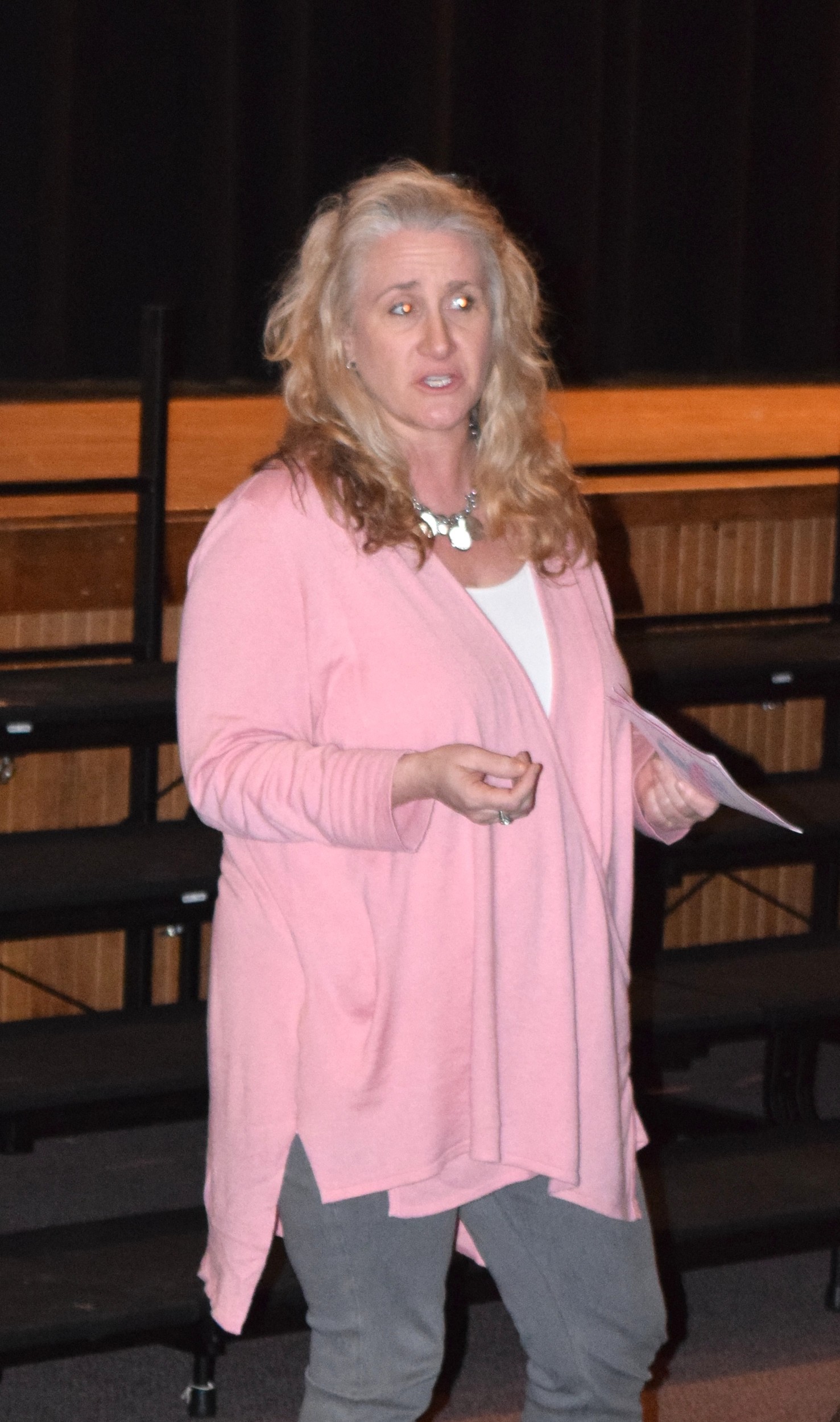 Wantagh health teacher Lisa Fugazzi emphasized the importance of early detection.