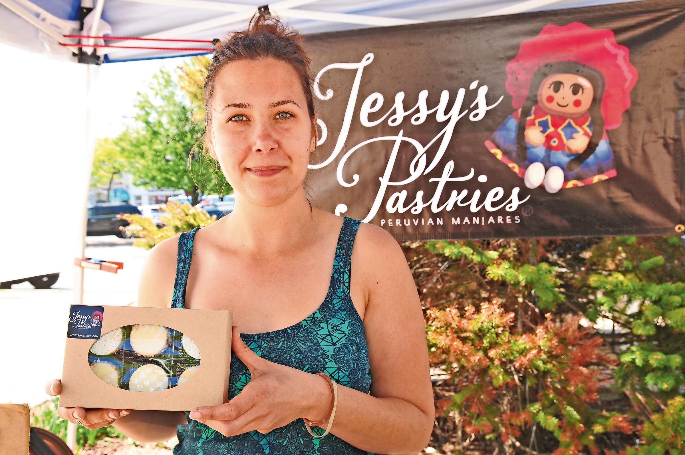 Jessy Straub at the Farmers Market in Long Beach, which runs every Wednesday and Saturday from May 27 through Nov. 12. at Kennedy Plaza.