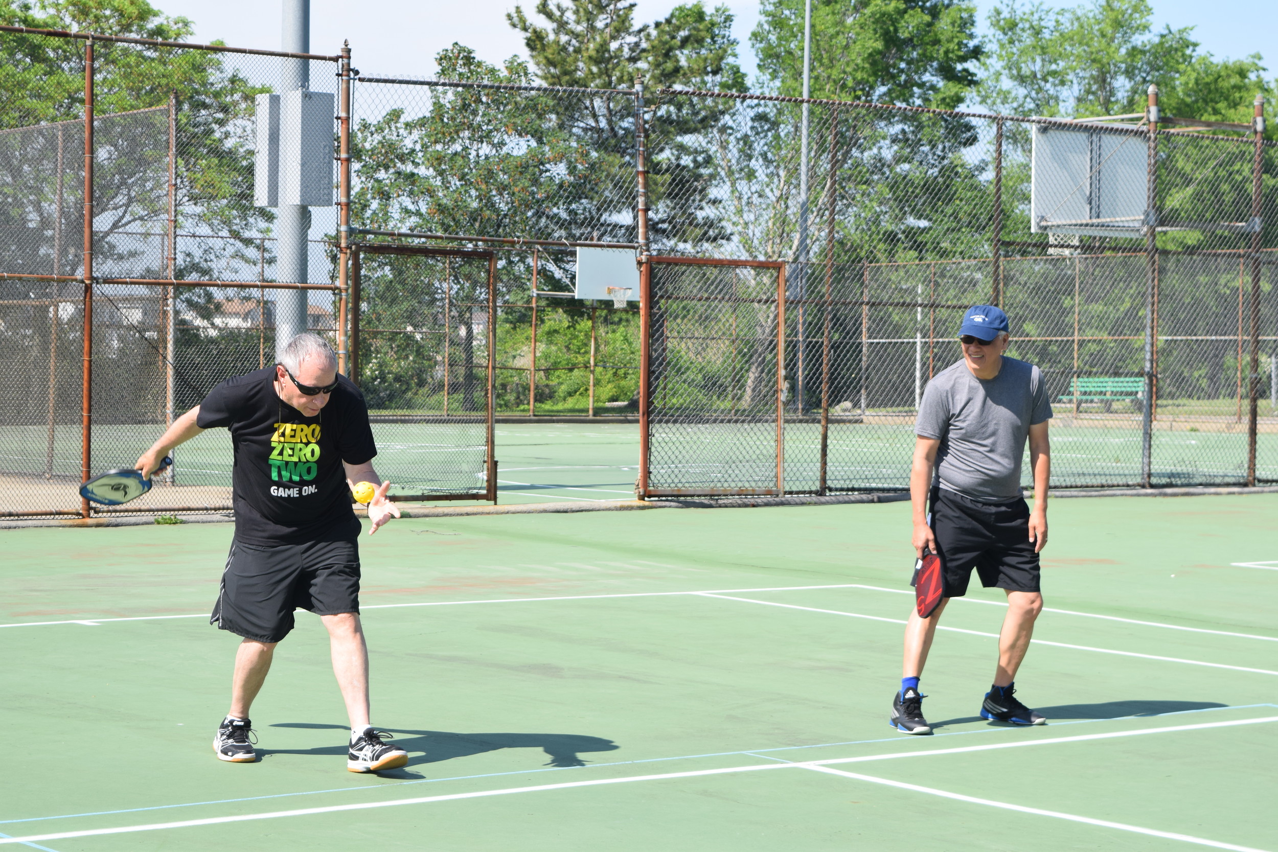 Tony Soohoo, of Merrick, and Steven Schwartz, of Bellmore, played together as a doubles team.