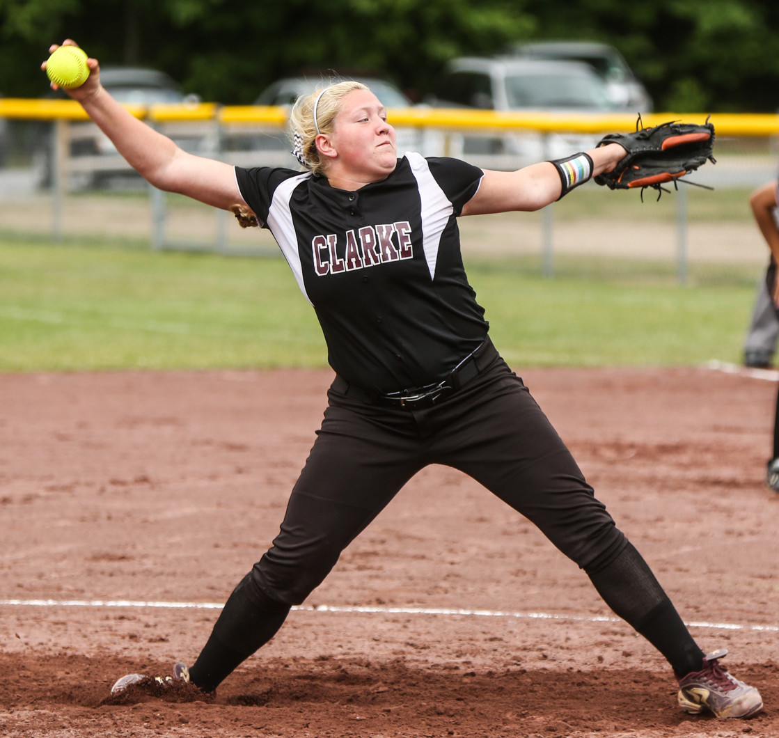 Pitcher Sarah Cornell capped a memorable high school softball career by leading Clarke to the New York State Class A title game for a second straight year. The Lady Rams fell in the finals, 6-5, to Maine-Endwell last Sunday morning at Moreau Park in Glens Falls.