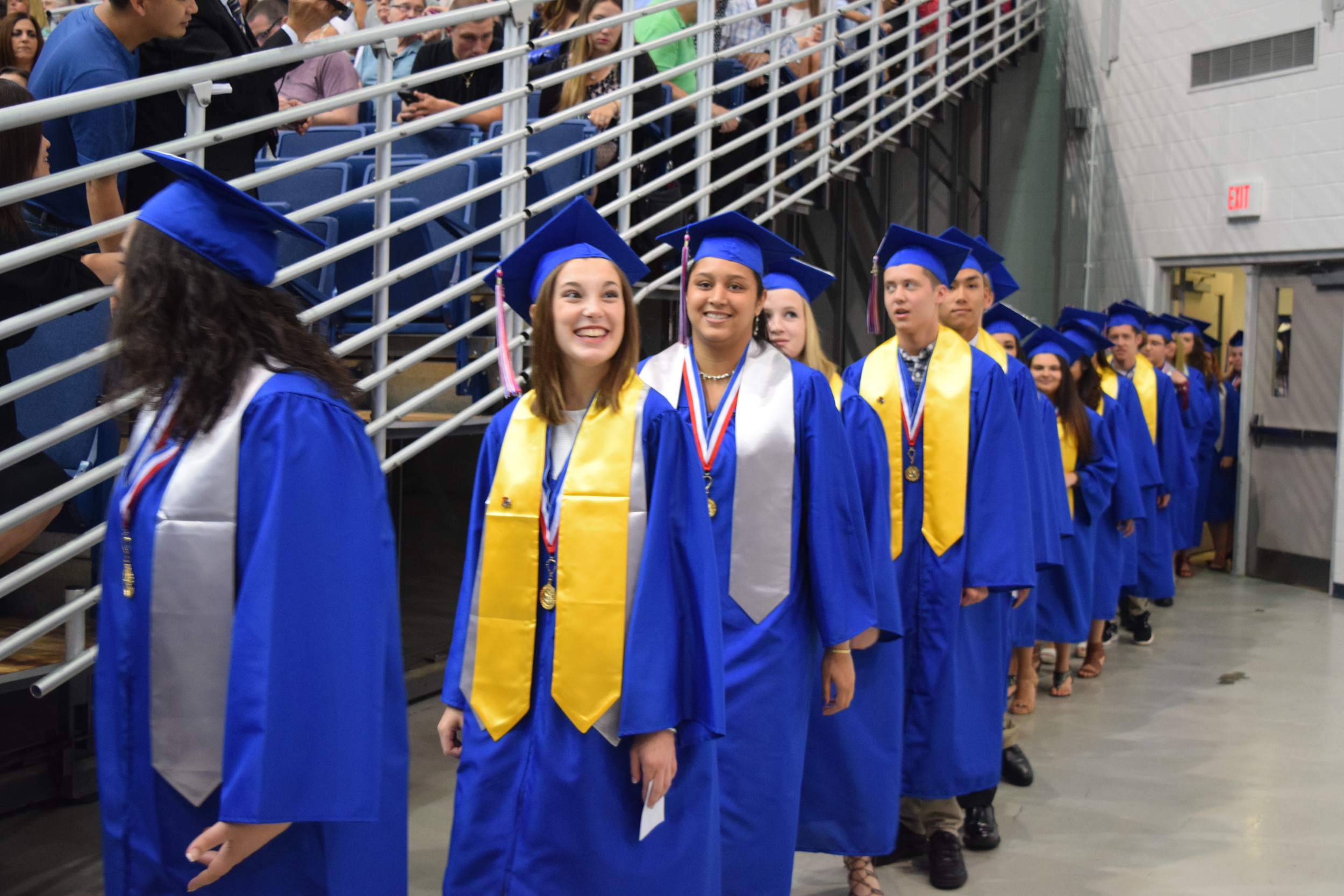 MacArthur graduates entered the Mack Arena at Hofstra University on June 18 for the ceremony that would close out their high school careers.