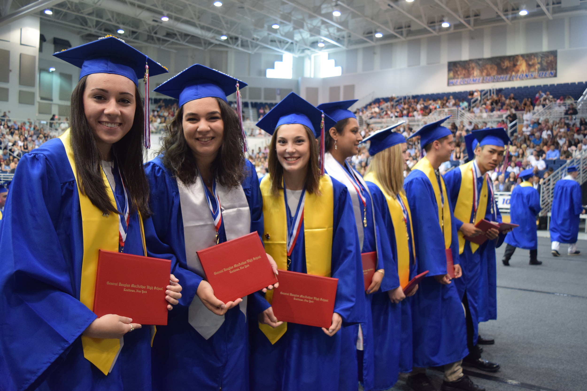 It was an exciting day for MacArthur High School’s nearly 330 graduates, who received their diplomas in a morning ceremony at Hofstra University last Saturday.