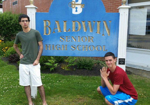 Baldwin class of 2016 valedictorian Keyhan Vakil, left, and salutatorian David Zuckerman credited the atmosphere in the community with helping them succeed.