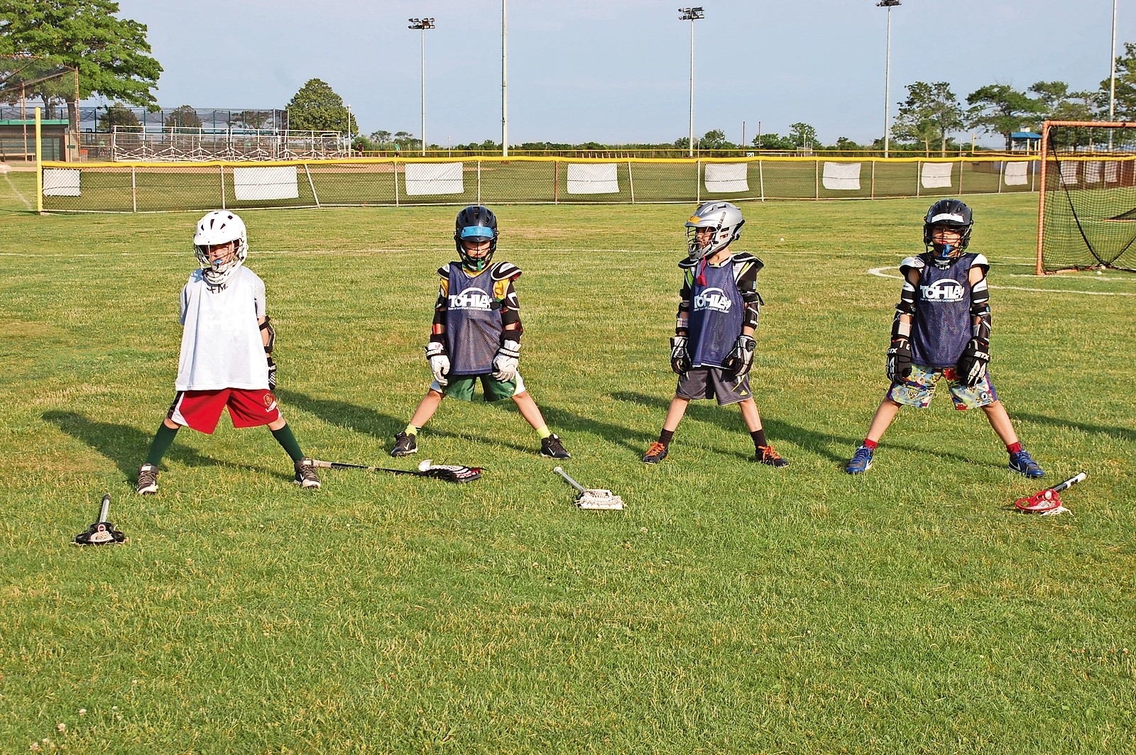 Children took part in the Town of Hempstead’s Lacrosse Academy at Seaman’s Neck Park last week, the first session of the summer.