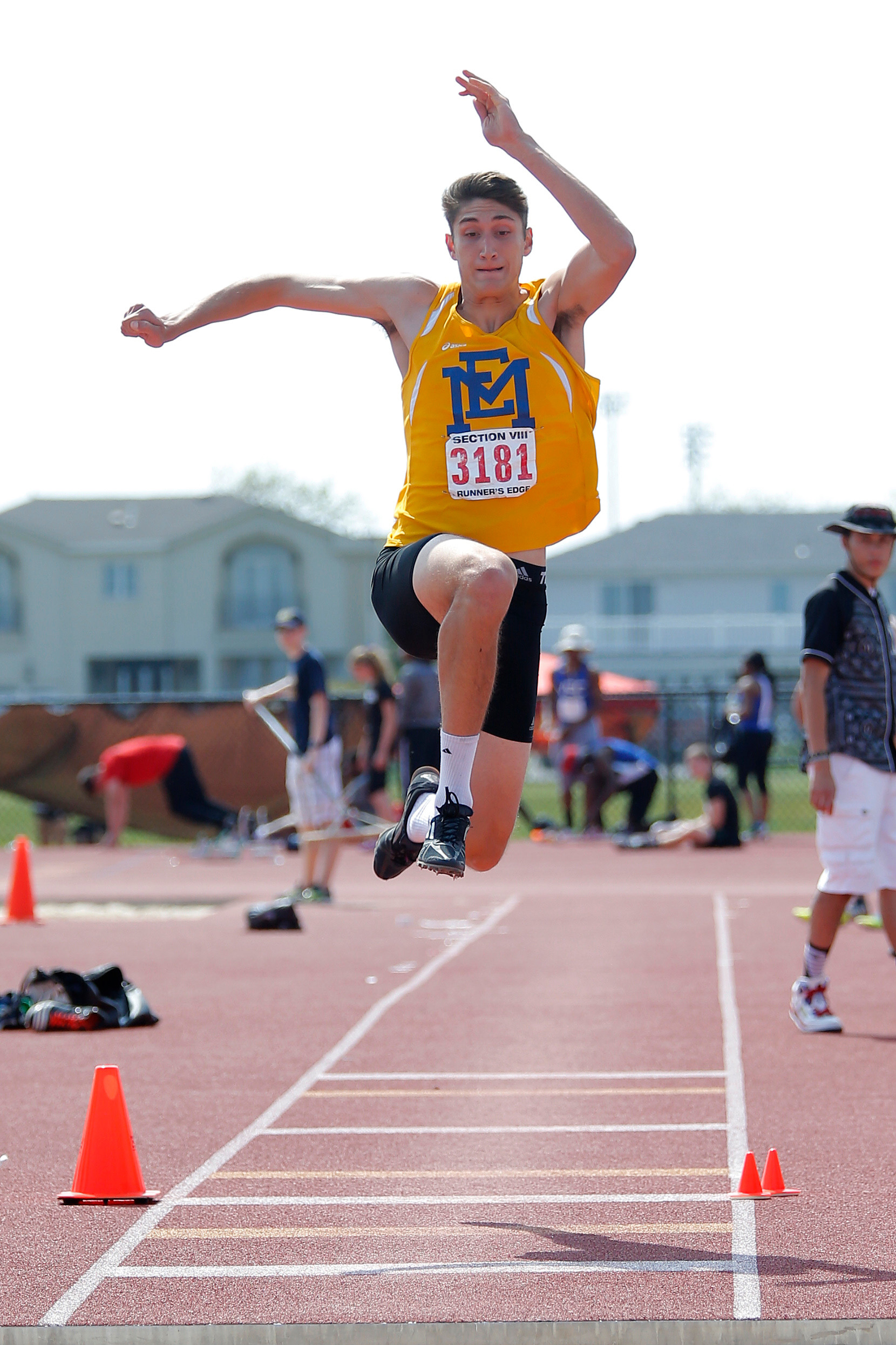 Senior Nick O’Malley helped lead the Jets to an undefeated regular season and qualified for the state meet in the high jump.