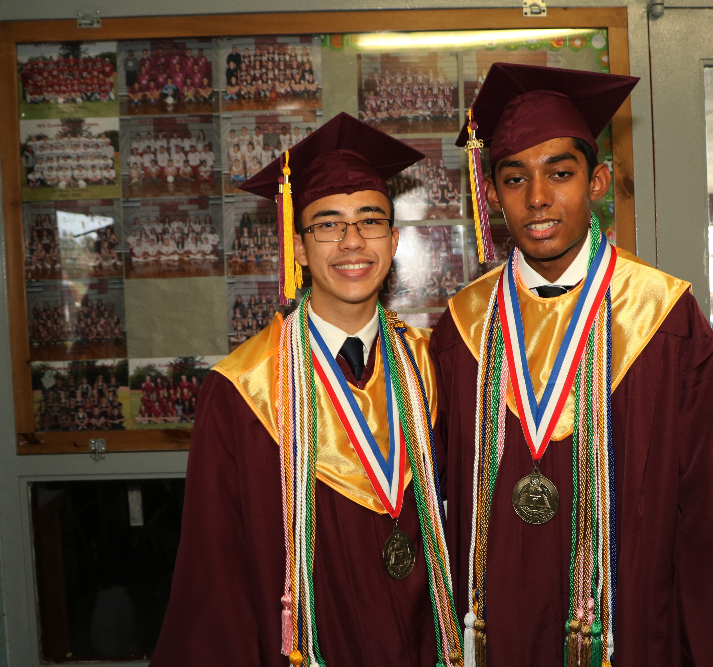 Melkun and Seerattan looked forward to speaking to their peers at graduation.